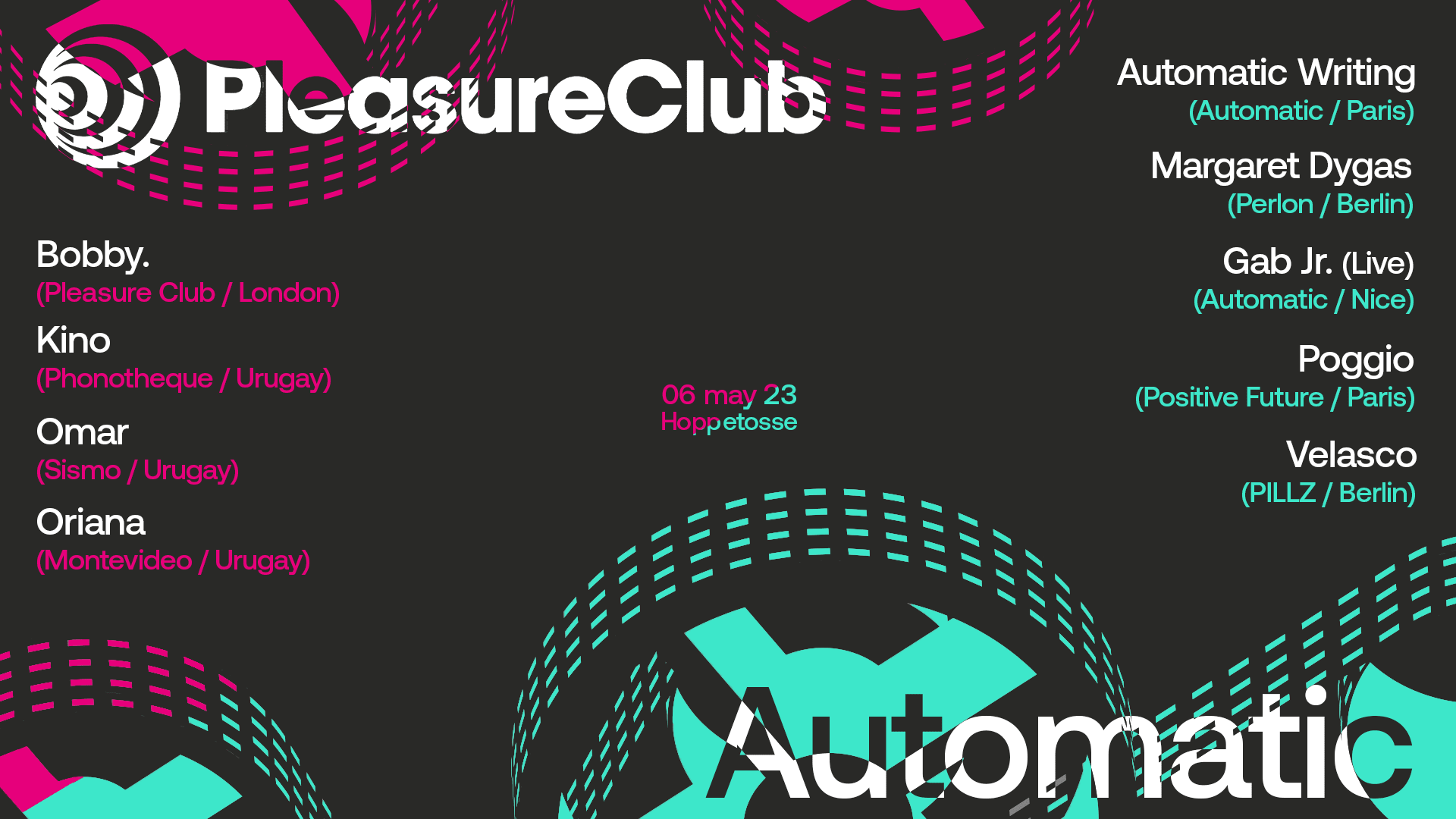 Automatic X Pleasure Club : Margaret Dygas, Omar, Velasco...