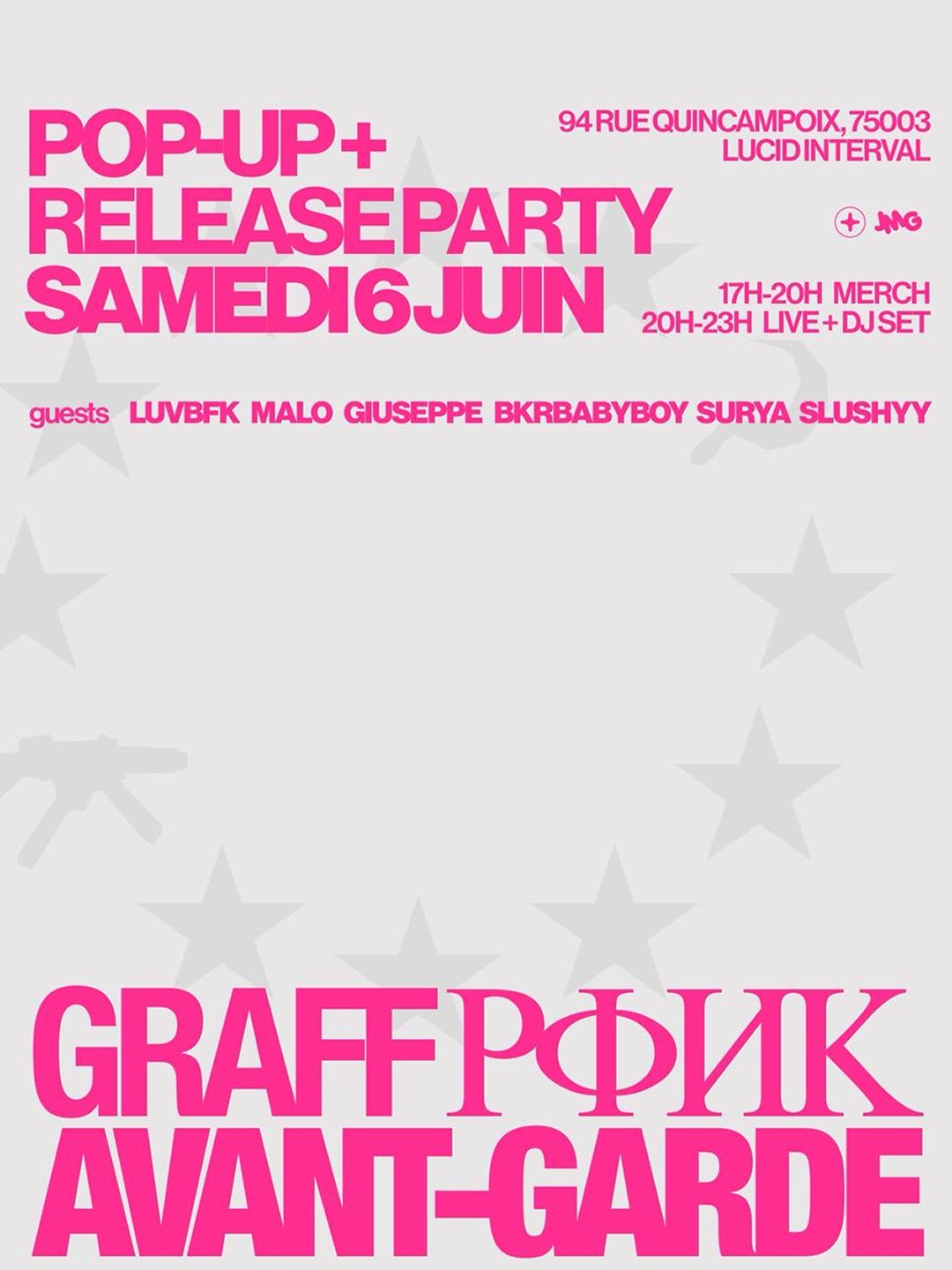 Graff Pink Avant-Garde Release Party