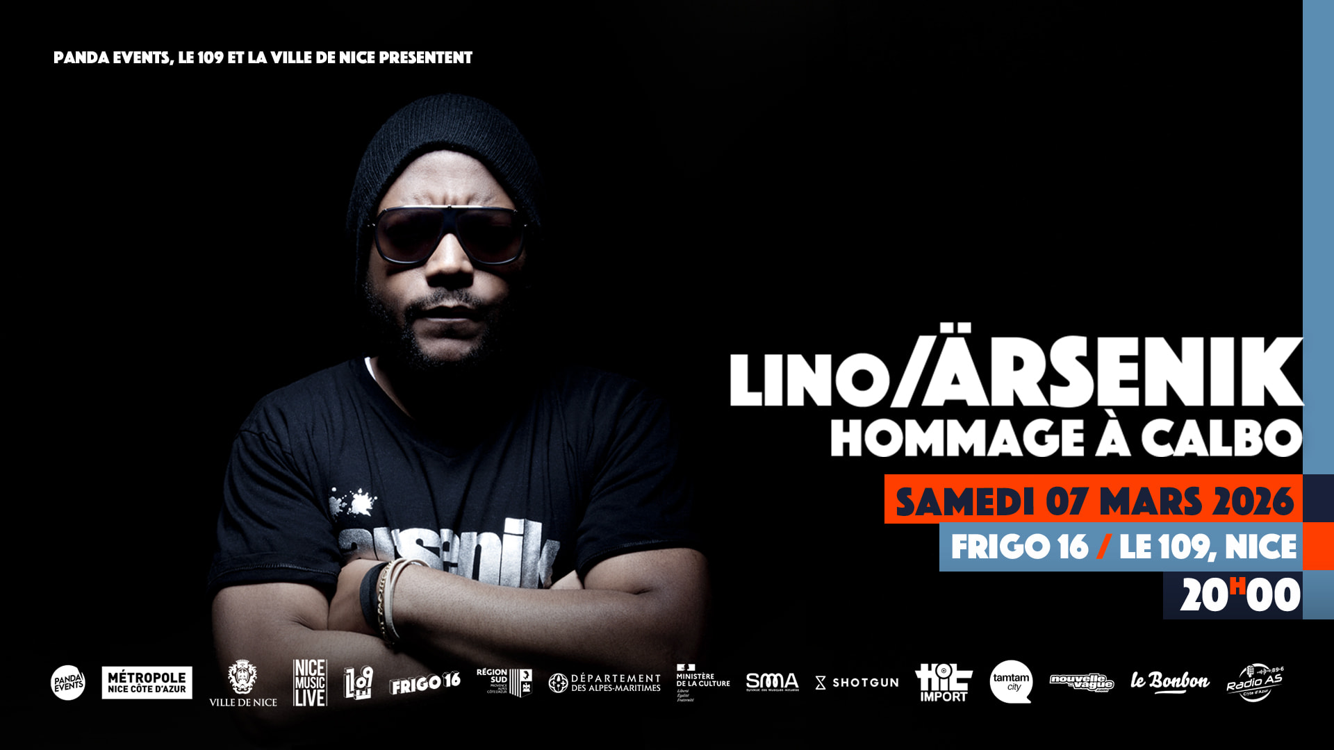 Ärsenik - Sam. 7 Mars 2026 @ Nice