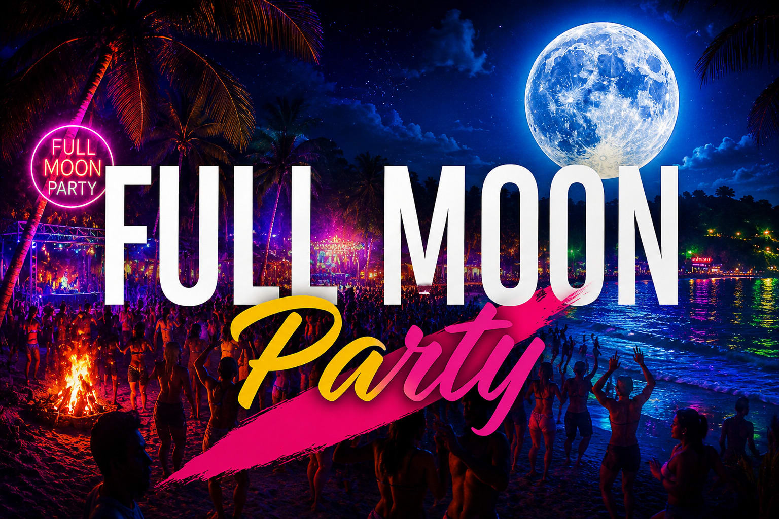 Full Moon Fluo Party