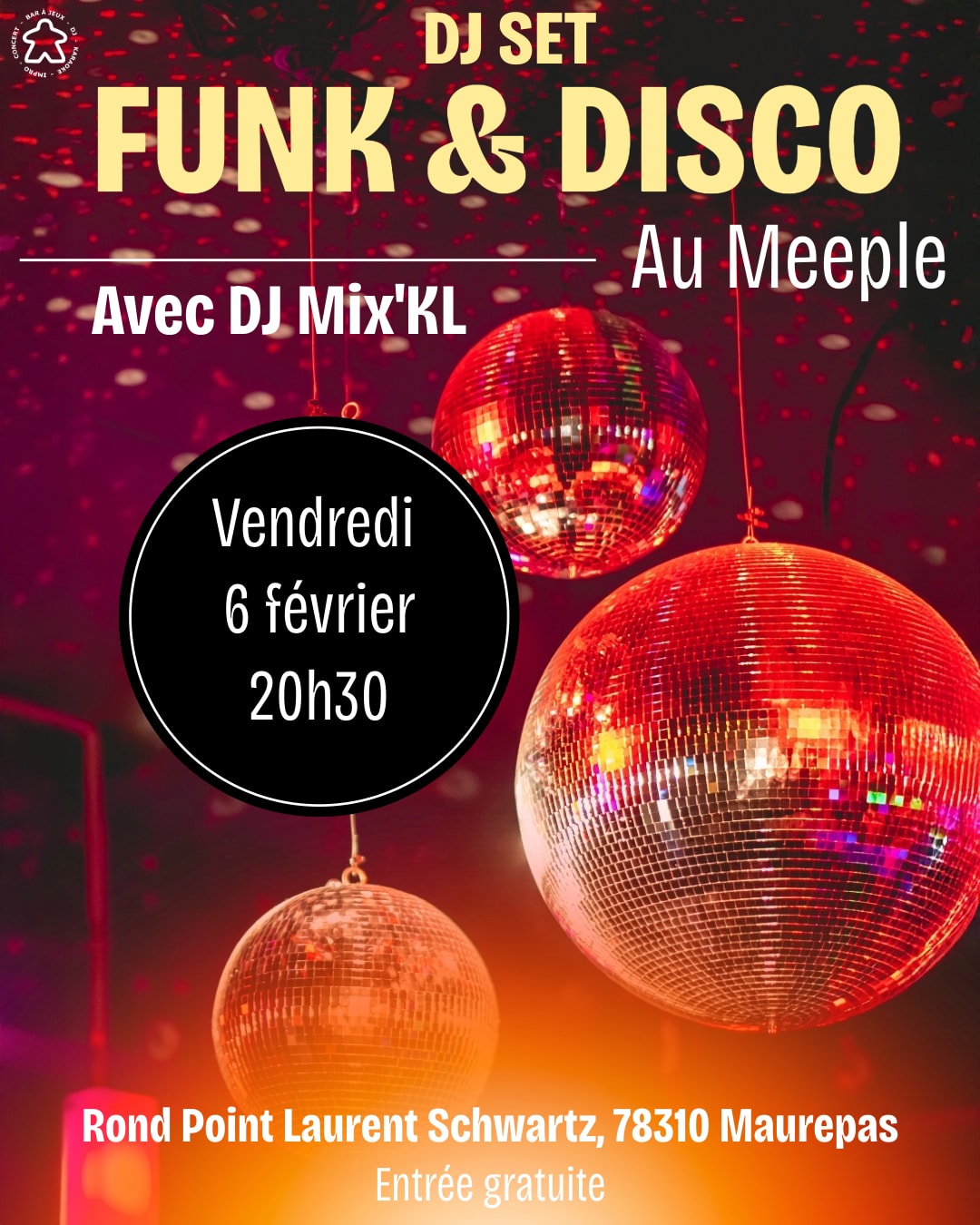 Dj Set Funk & Disco Au Meeple - Vendredi 6 Février