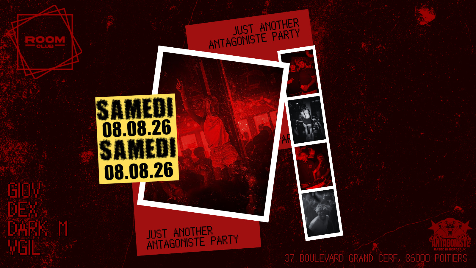 Antagoniste #5 Poitiers - Samedi 8 Août