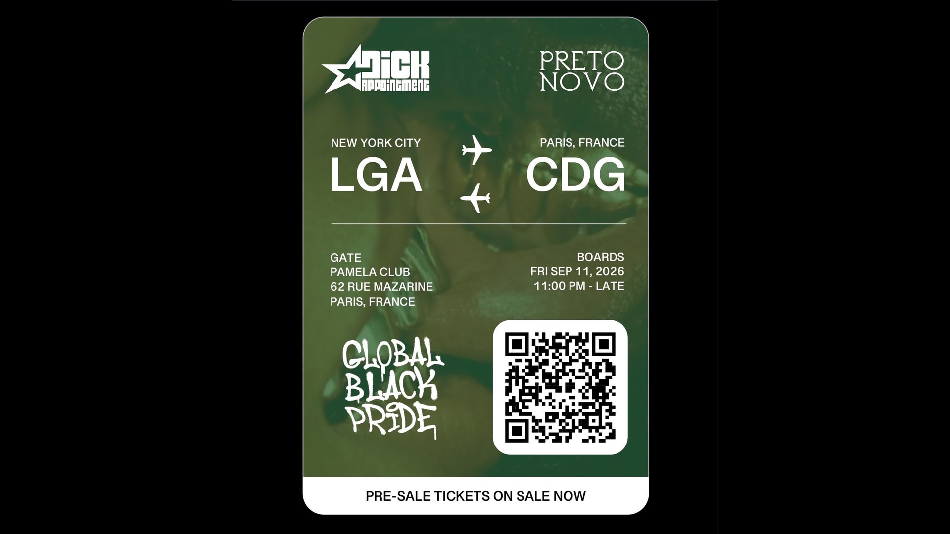 Preto Novo X D*Ck Appointment: Global Black Pride