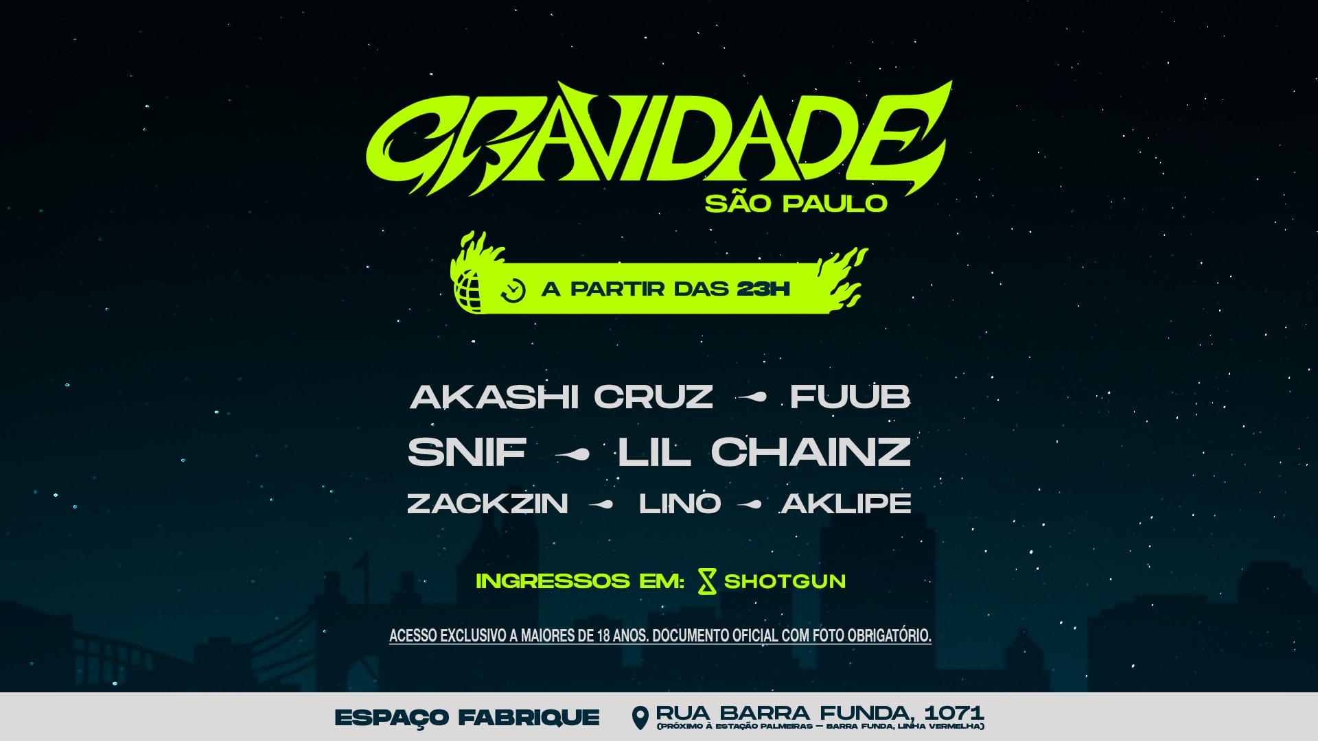 Gravidade - São Paulo 2025