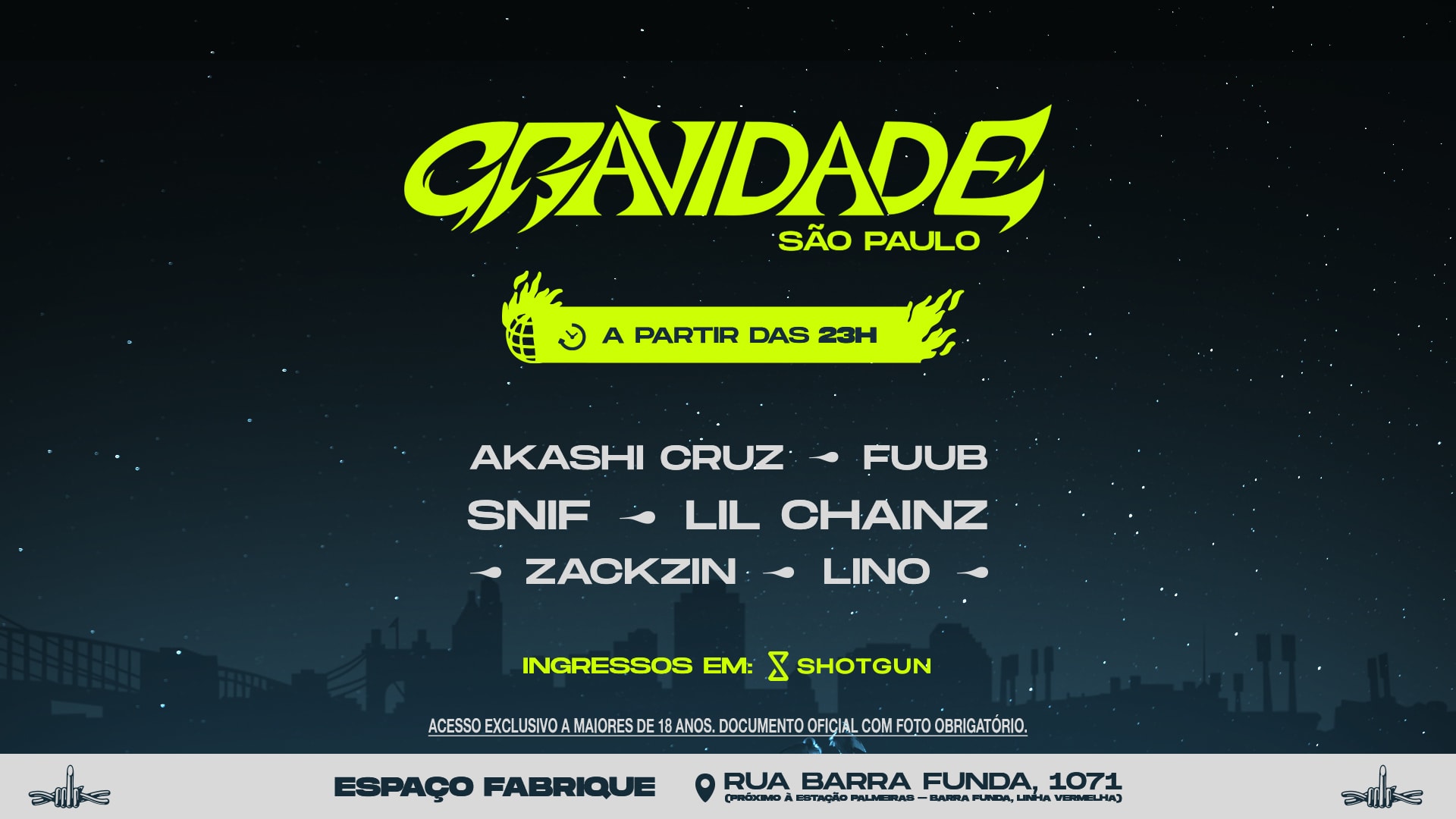 Gravidade - São Paulo 2025