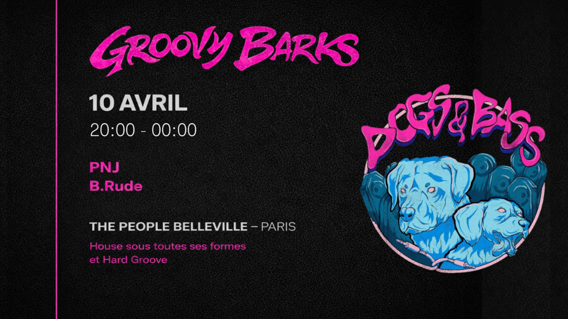 Groovy Barks Avec Dogs & Bass