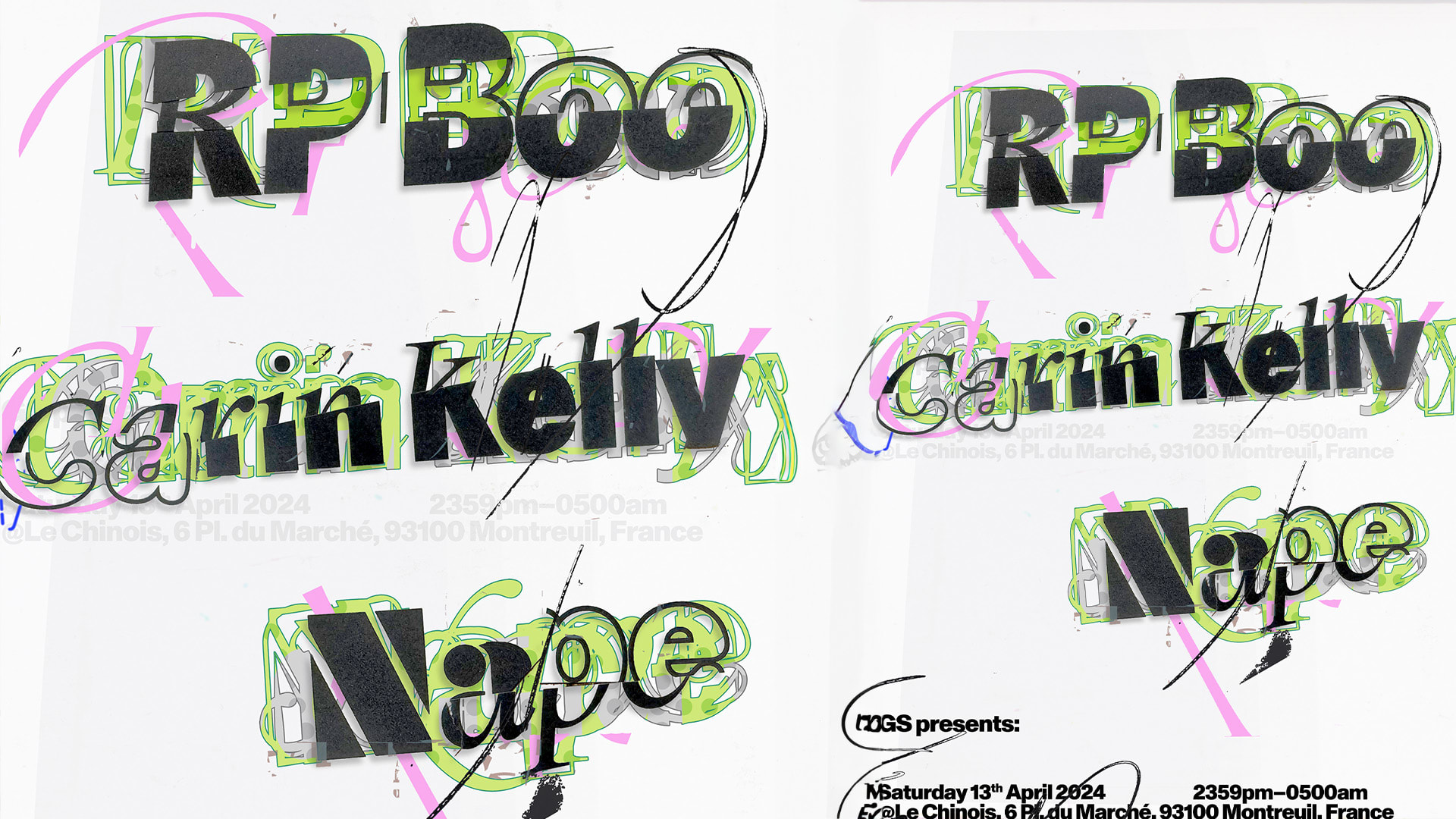 Gs Presents: Rp Boo, Carin Kelly, Nape
