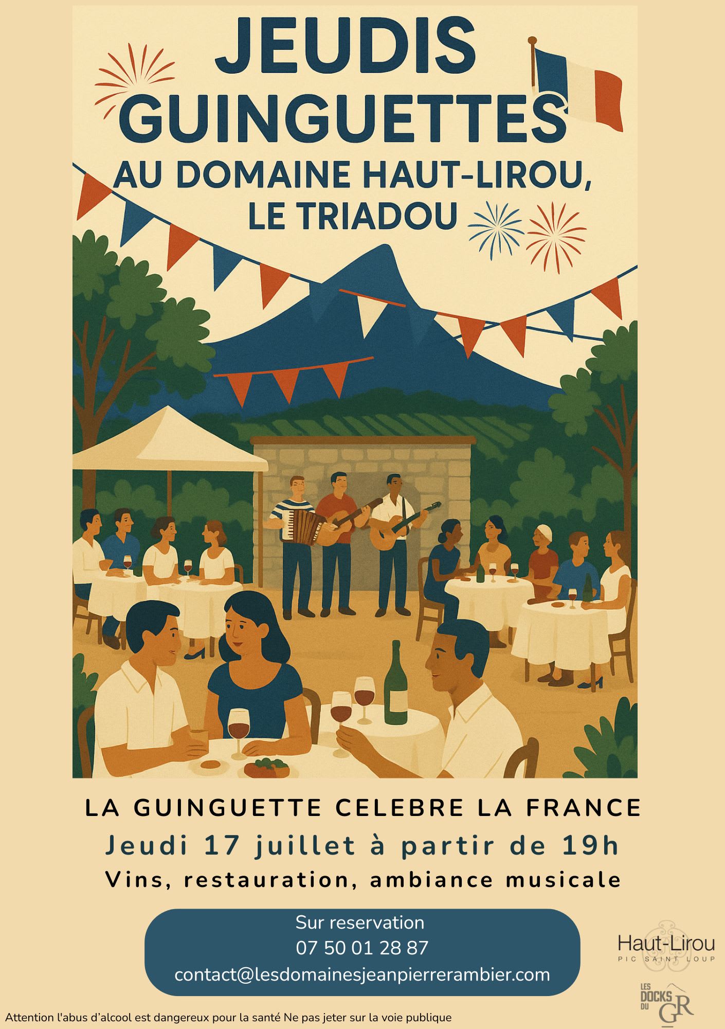 Guinguette On Célèbre La France Domaine Haut-Lirou