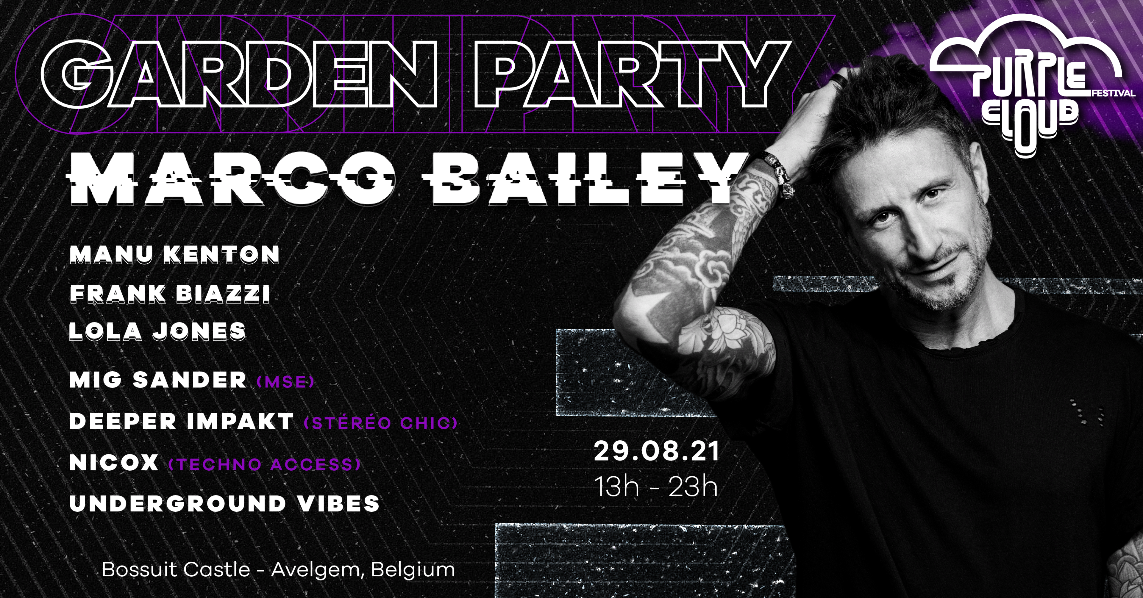 Garden Party | Purple Cloud Festival Invite Marco Bailey & More
