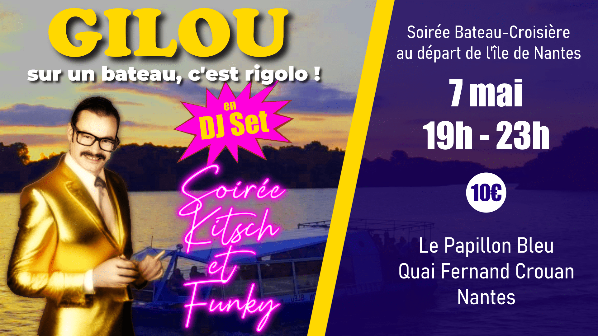 Gilou Sur Un Bateau – Dj Set Kitsch & Funky