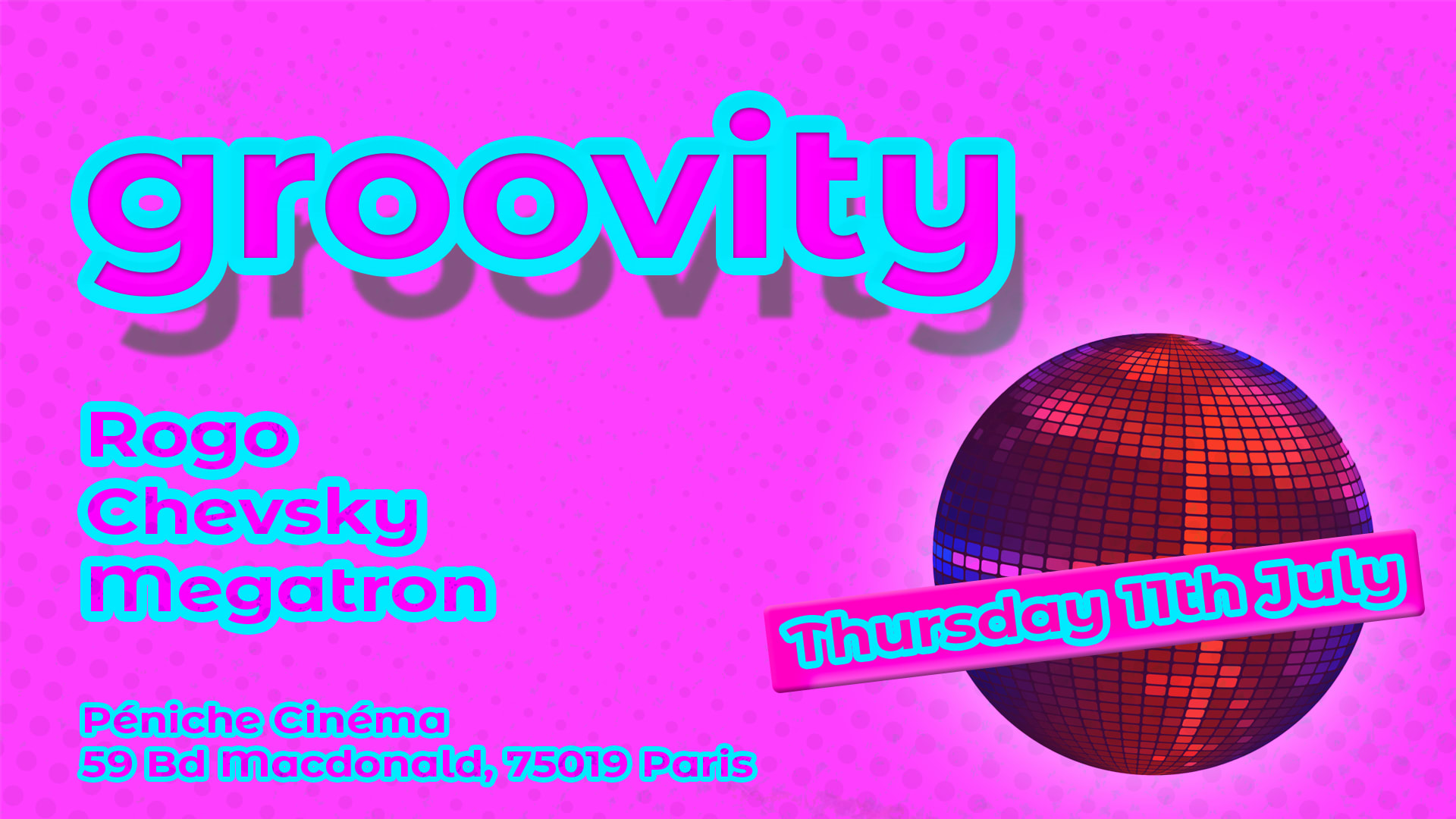Groovity @ La Péniche Cinéma