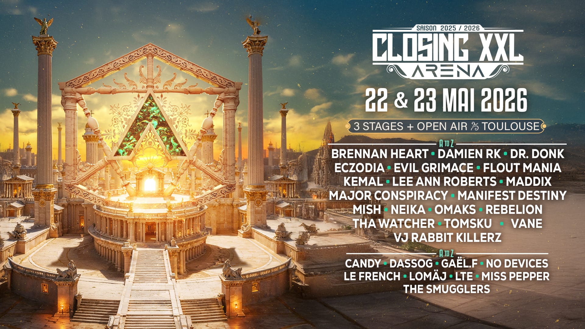 Closing Arena Xxl W/Brennan Heart, Omaks, Maddix, Dr.Donk...
