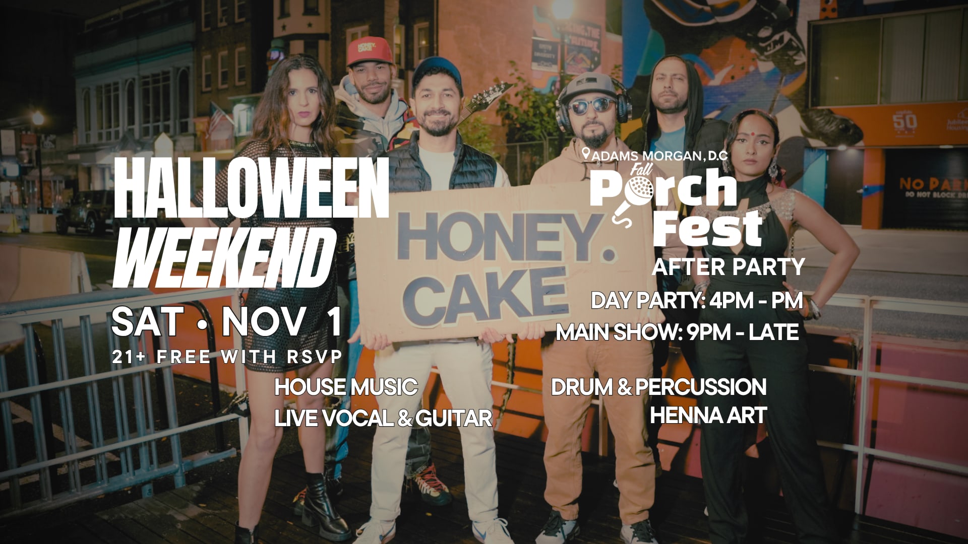 Porchfest Afterparty: Honey.Cake Live In Adams Morgan, DC