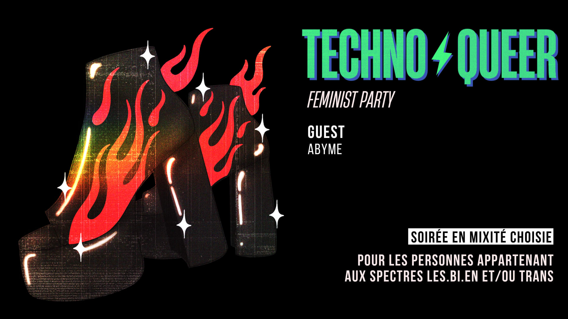 Techno · Queer · Féminist · Party 13.06