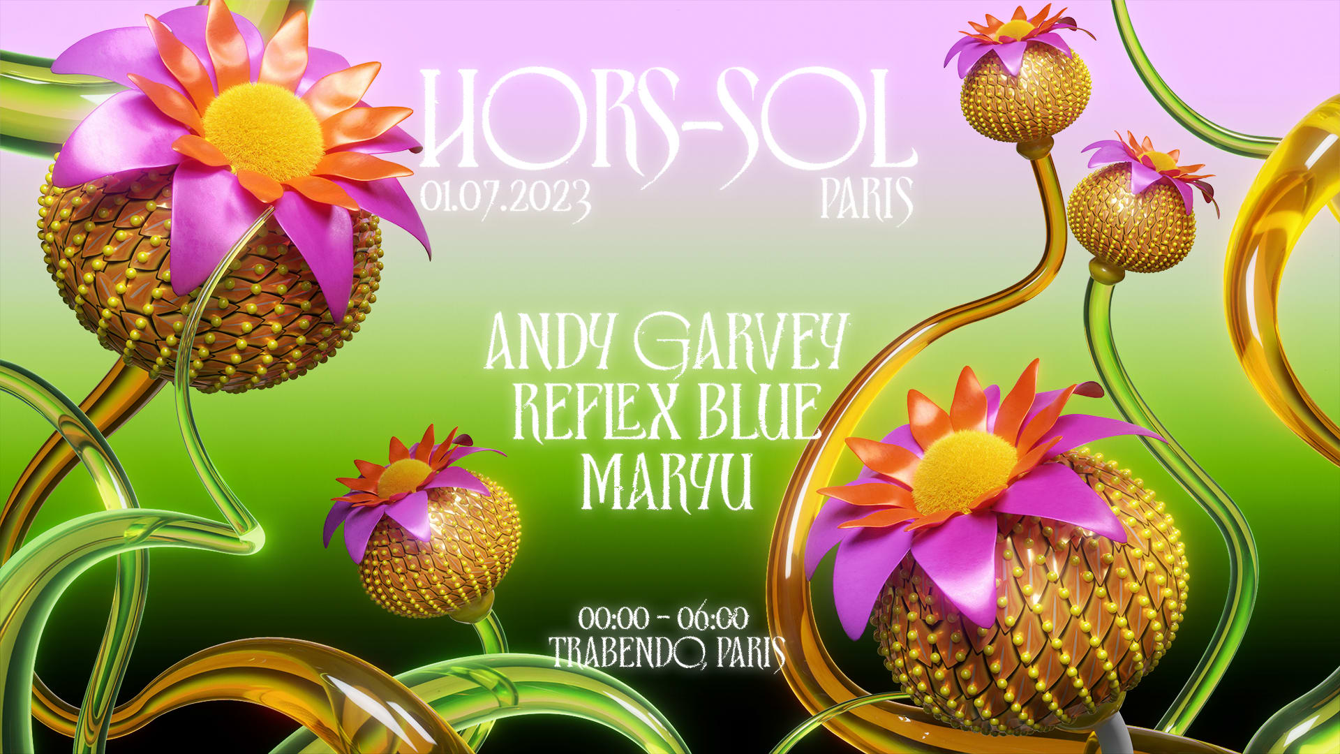 Hors-Sol X Trabendo : Andy Garvey + Reflex Blue + Maryu