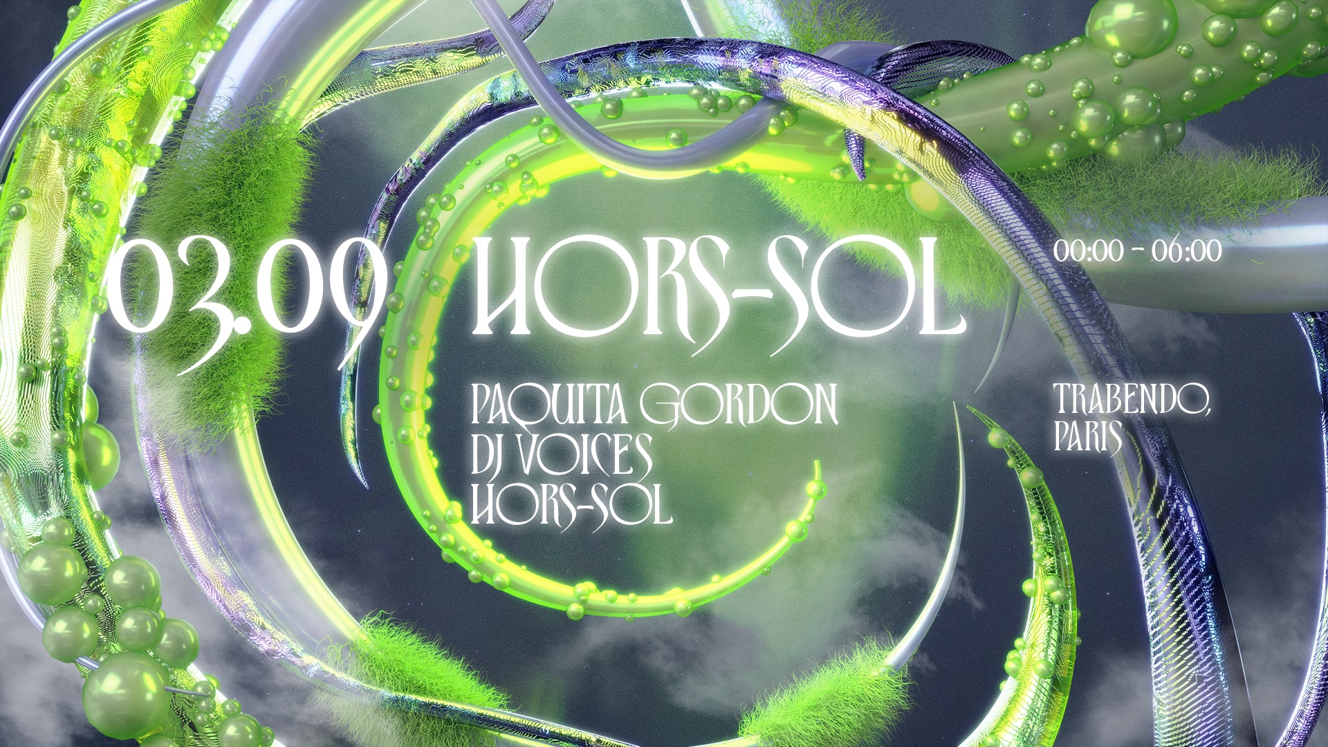 Hors-Sol X Trabendo : Paquita Gordon + Dj Voices + Hors-Sol