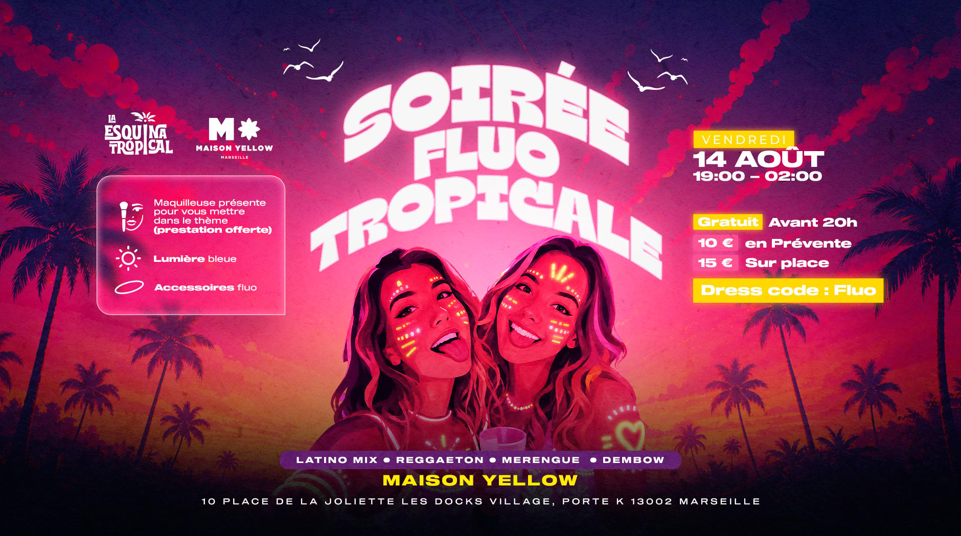 Soirée Fluo Tropical