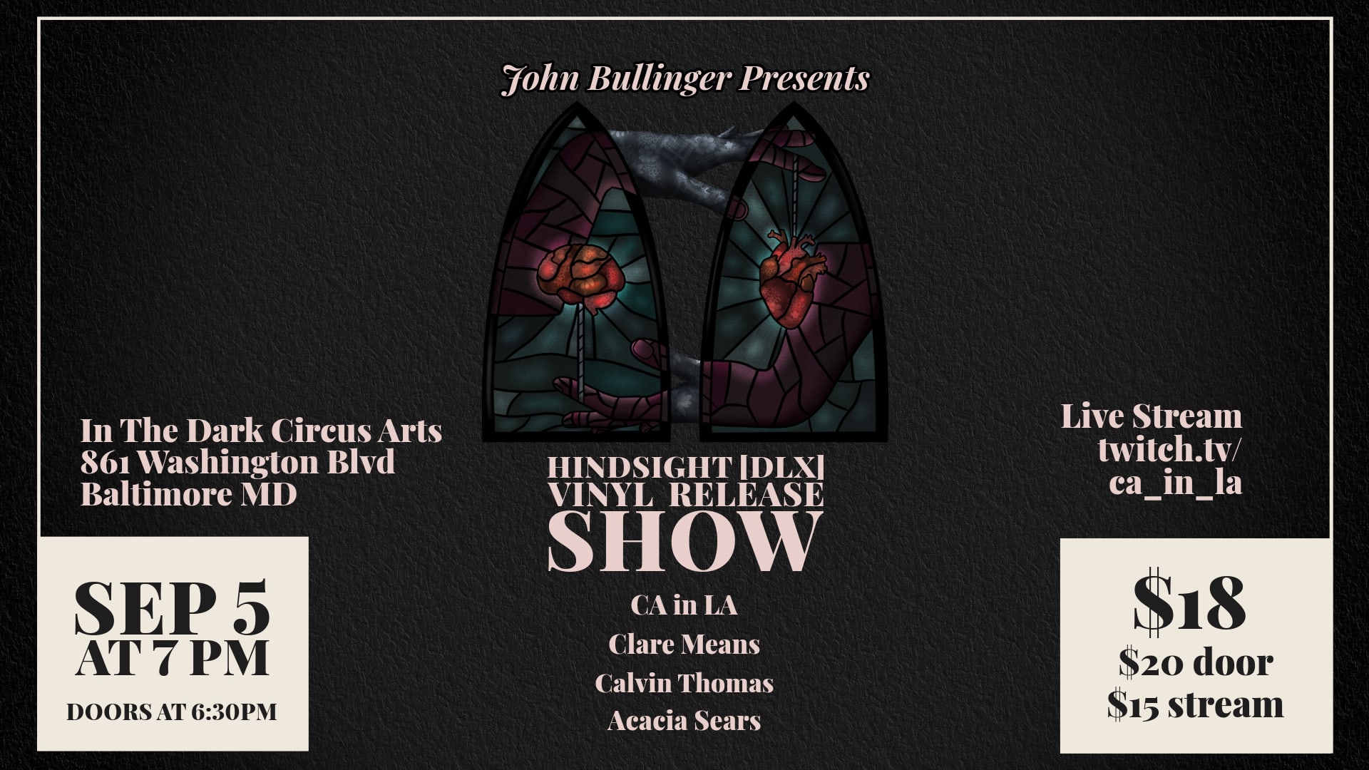 Hindsight [DLX] Vinyl Release Show