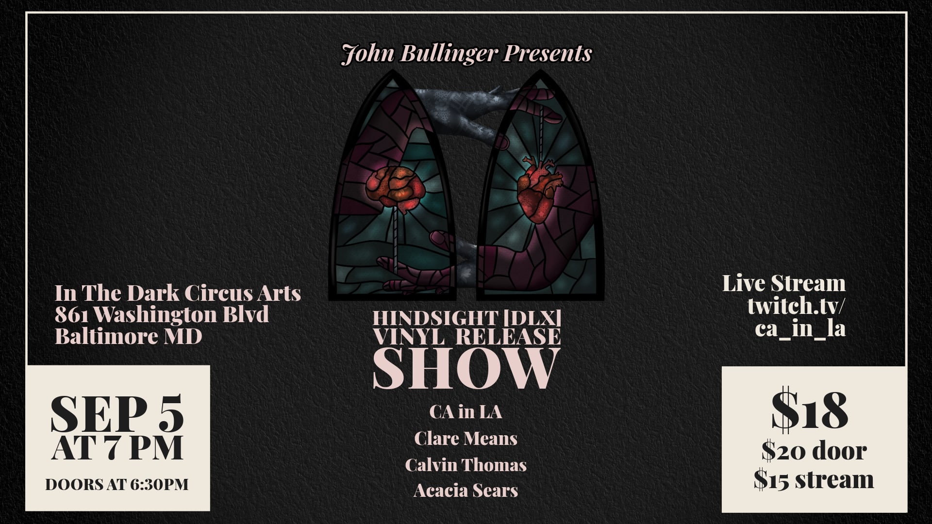 Hindsight [DLX] Vinyl Release Show