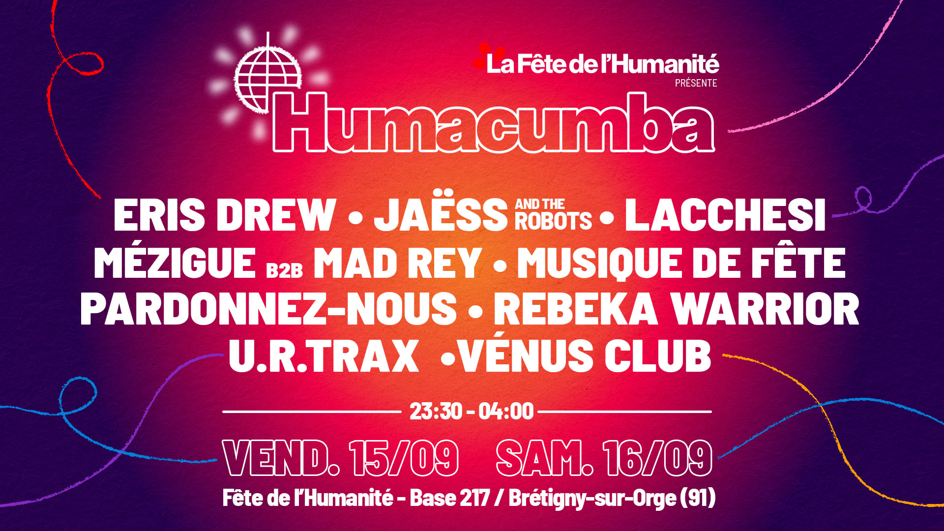 Fête De L'humanité 2023 - Billets Nuit