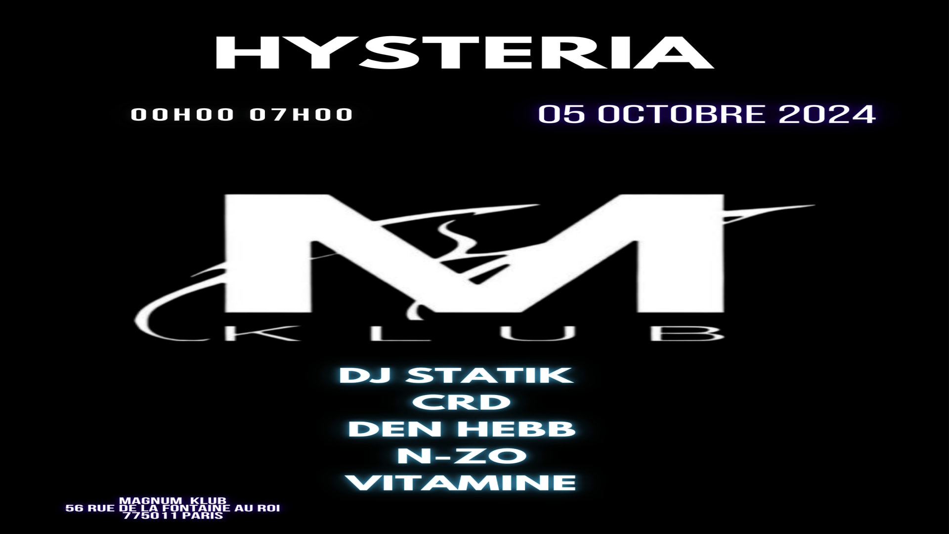 Hysteria 75011
