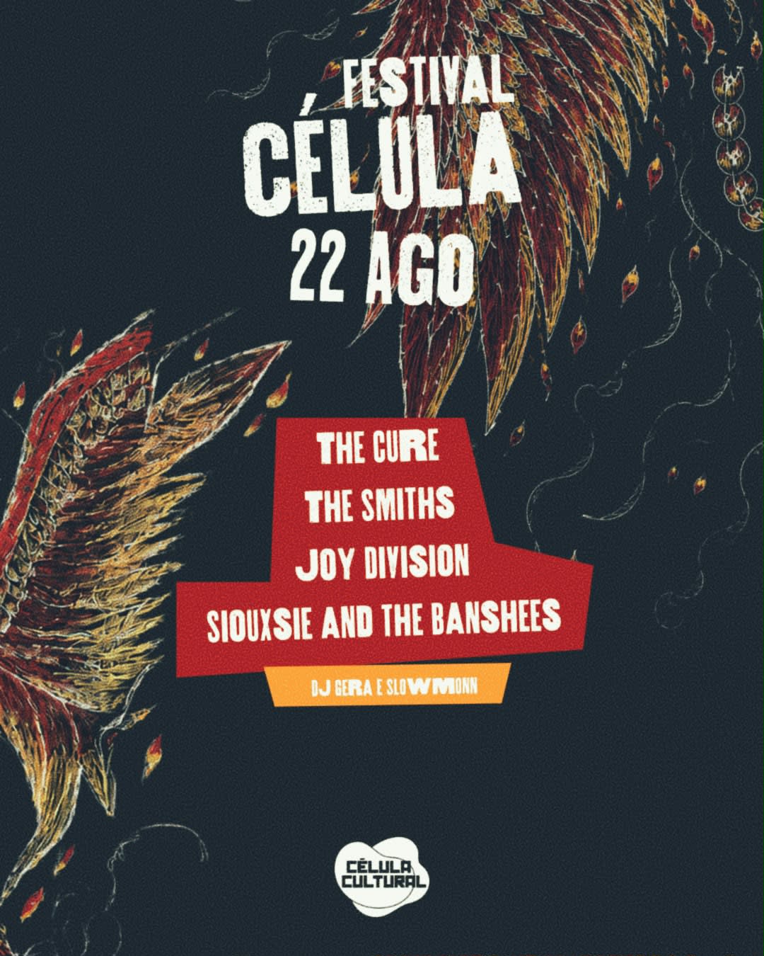 22/08(Sab) Festival Célula - Dia 3 - Post Punk & Gothic Rock