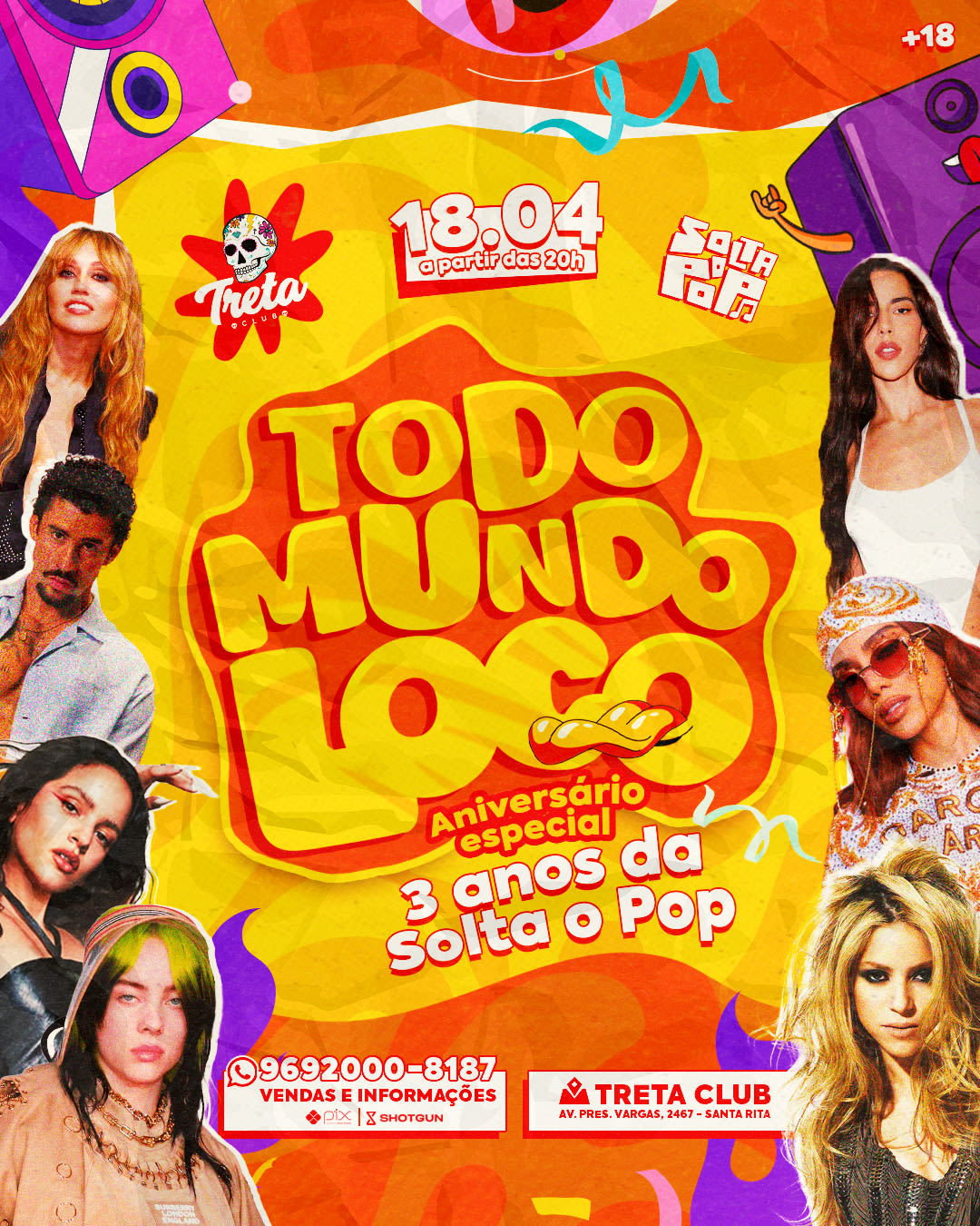 Todo Mundo Loco Feat Bday De 3 Anos Da Solta O Pop