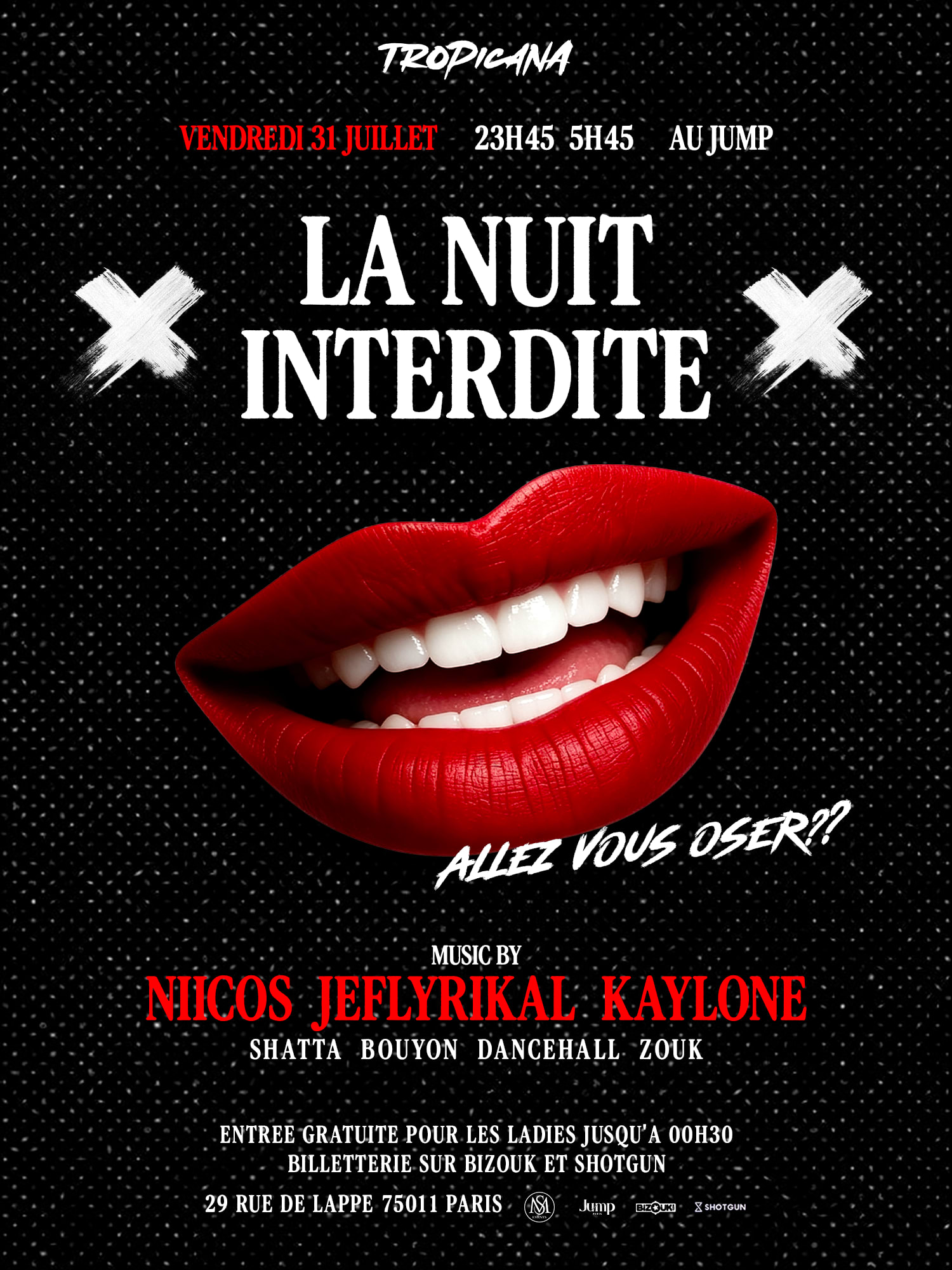 La Tropicana -La Nuit Interdite - Niicos Kaylone Jeflyrikal