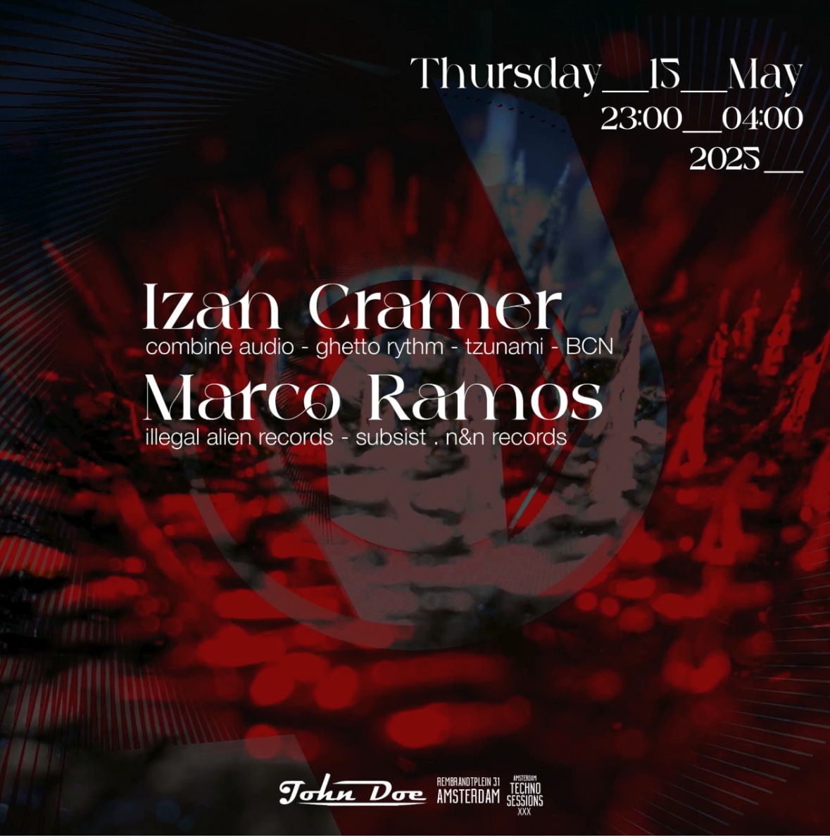 Amsterdam Techno Sessions W/ Izan Cramer (Combine Audio) Bcn