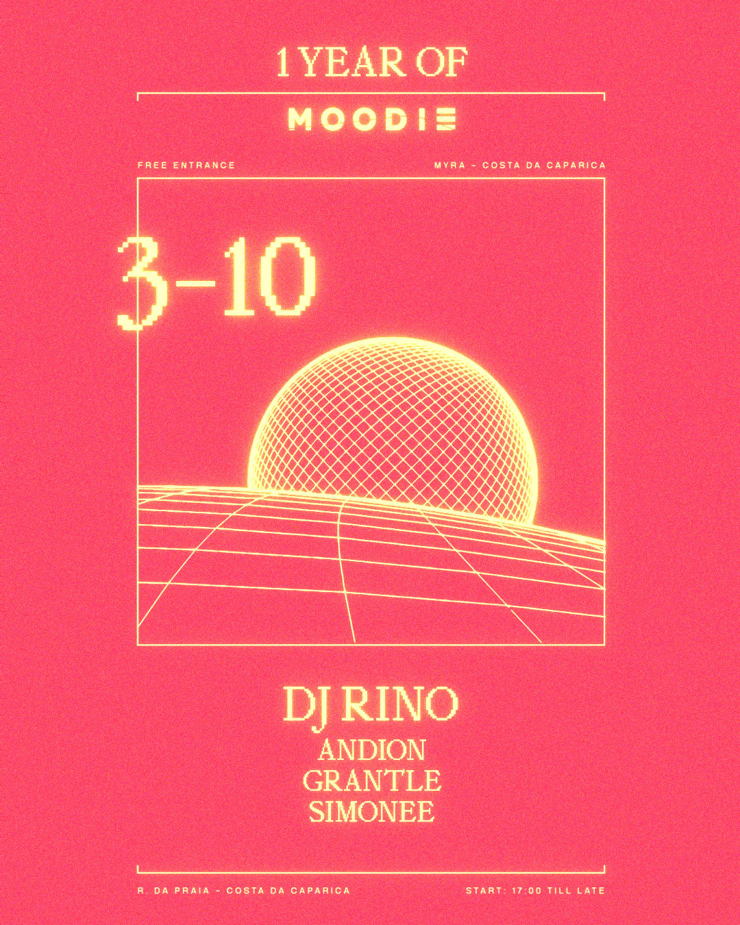 1 Year Anniversary - Moodie Invites Dj Rino @ Myra Caparica