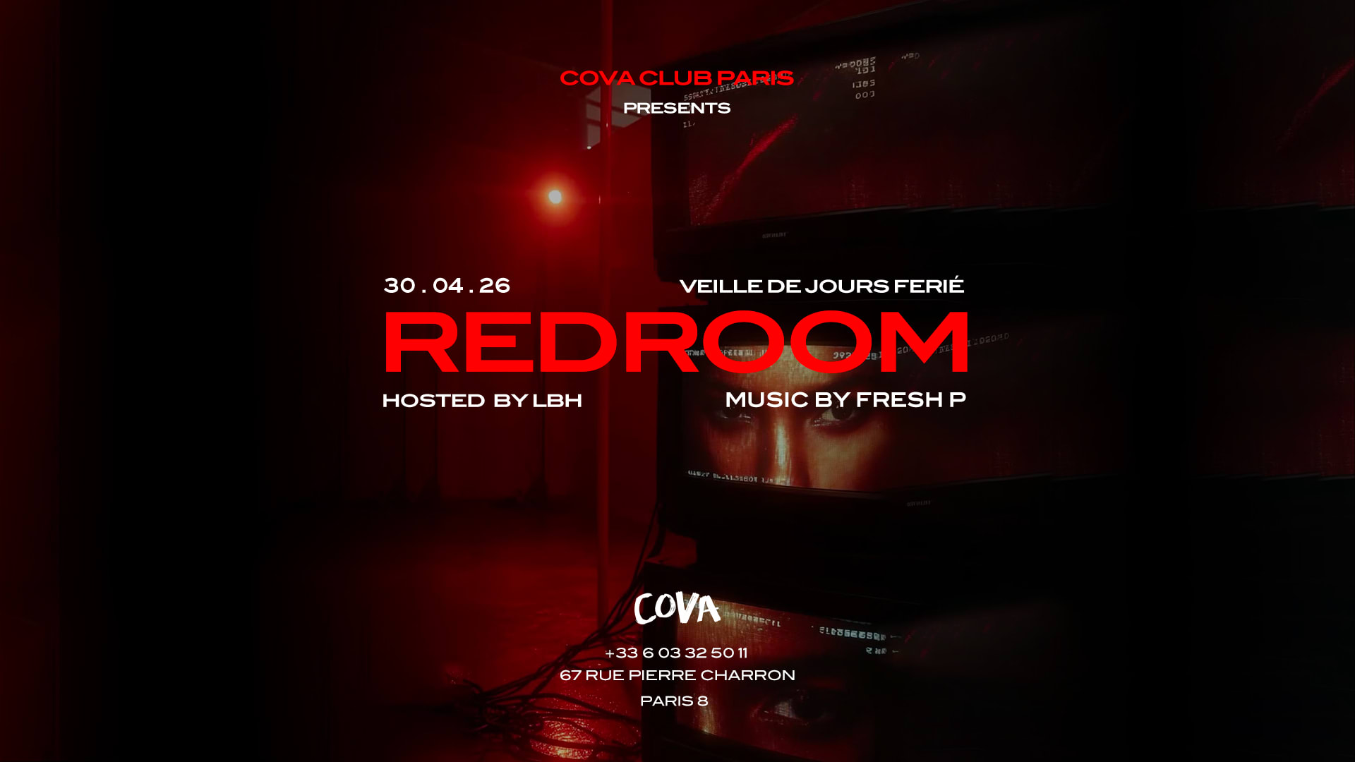 Redroom | Every Thursday At Cova Club Paris