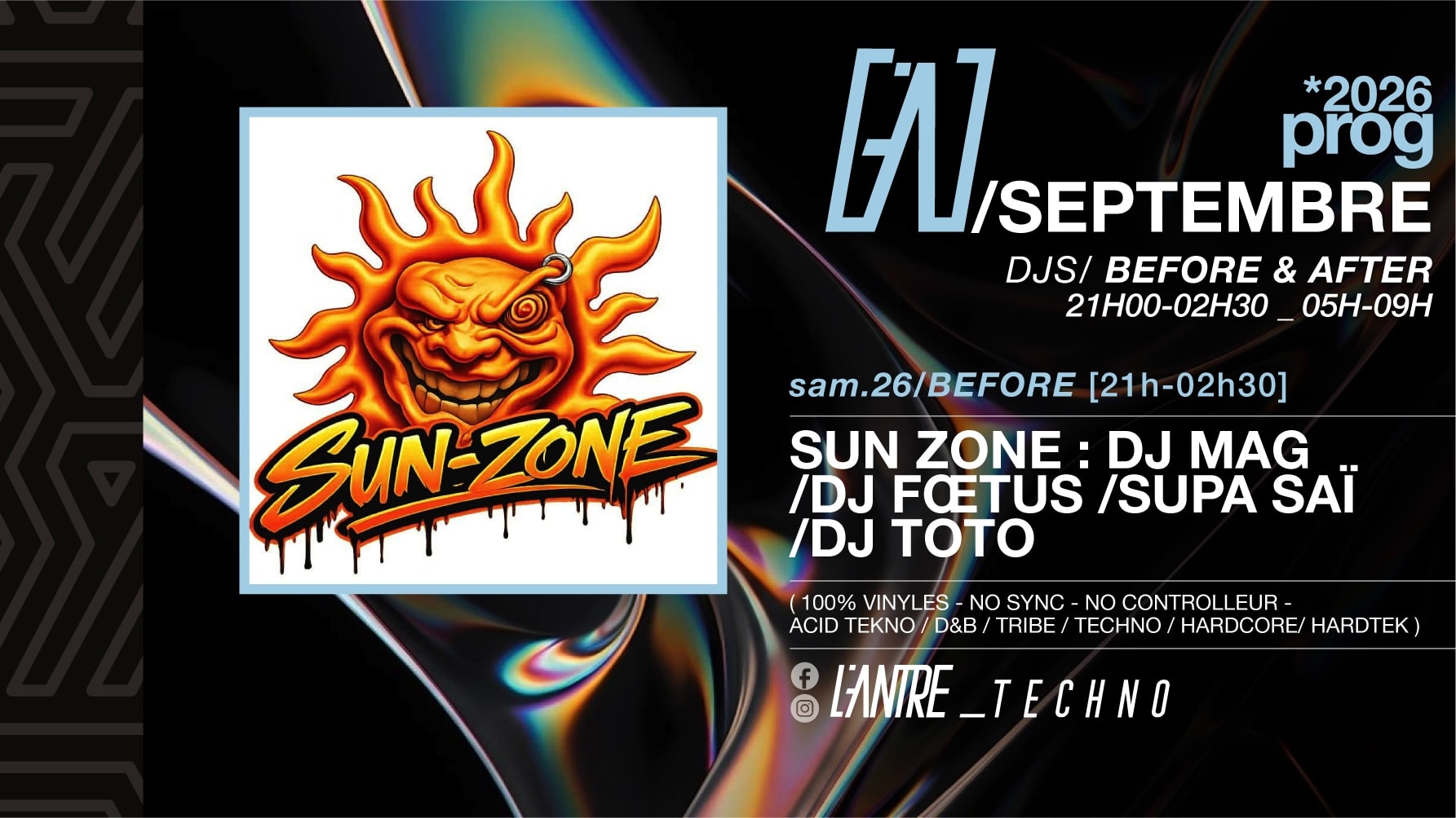 Sun Zone : Dj Mag / Dj Fœtus / Supa Saï / Dj Toto