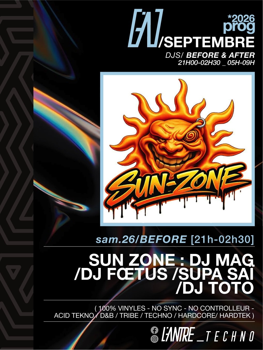 Sun Zone : Dj Mag / Dj Fœtus / Supa Saï / Dj Toto