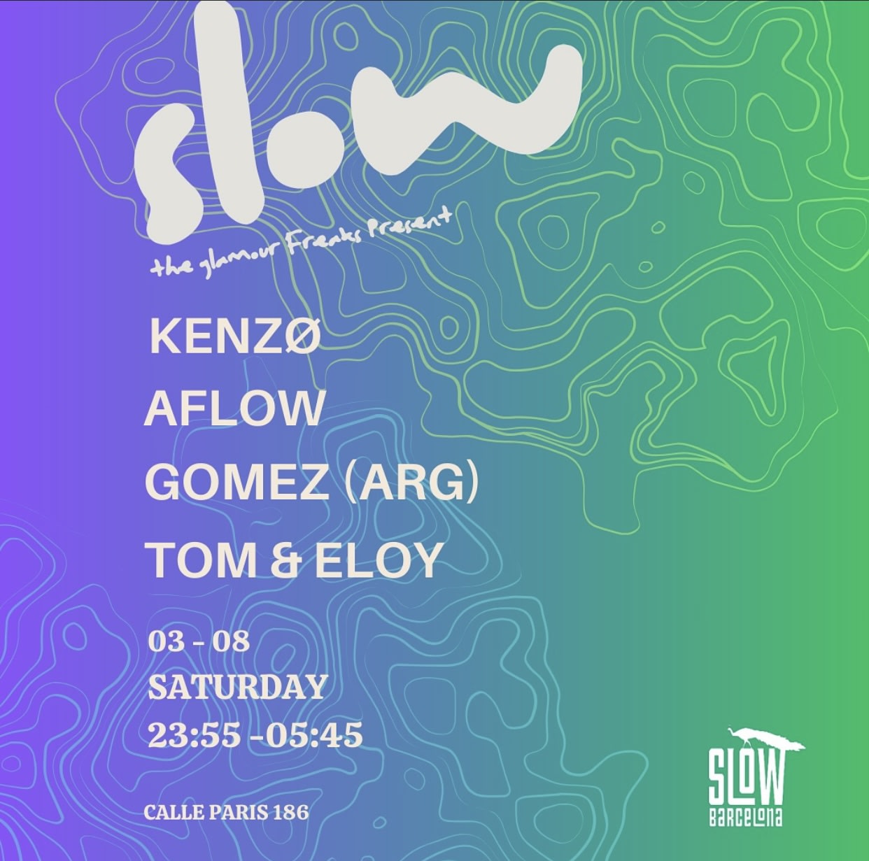 Glamour Freaks W/ Kenzø + Aflow + Gomez (Arg) + Tom & Eloy