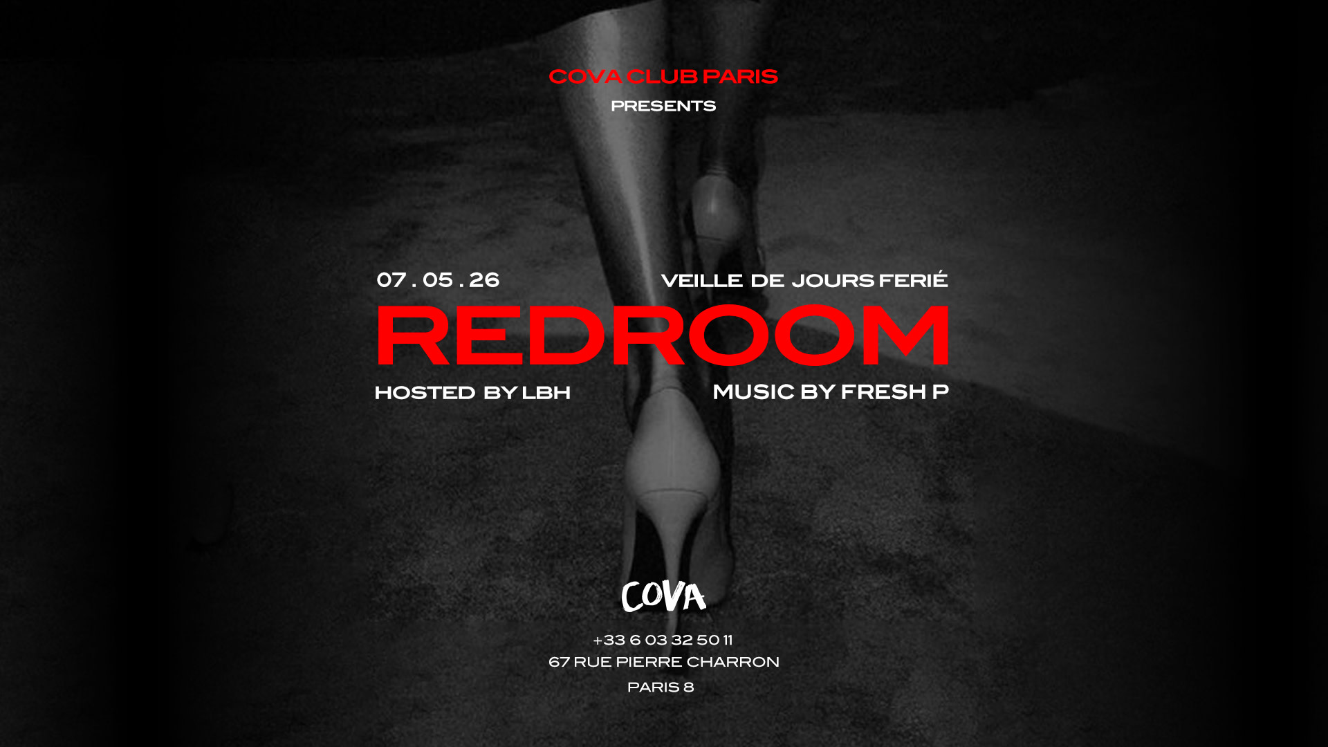 Redroom | Every Thursday At Cova Club Paris