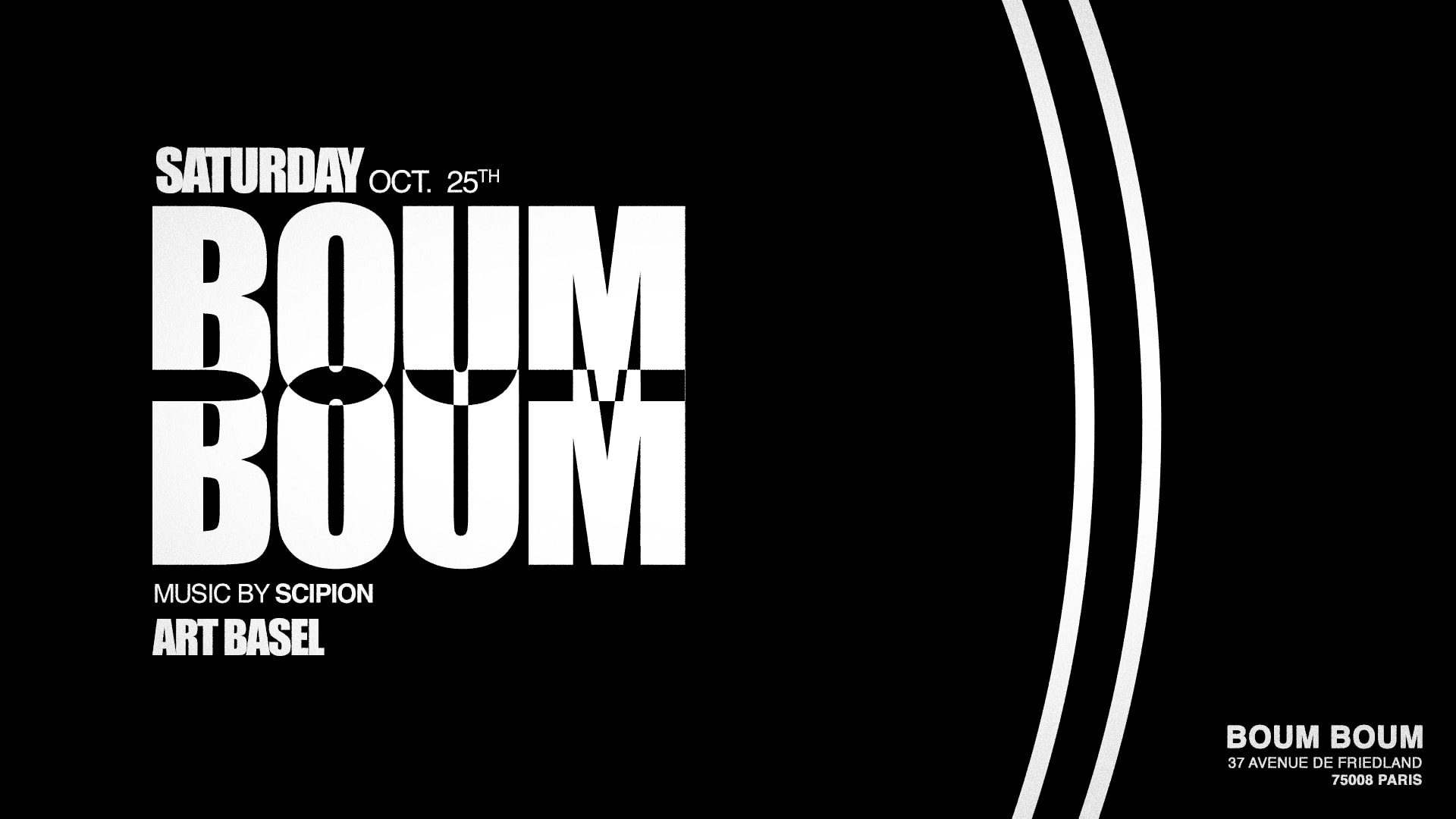 Samedi 25 Octobre - Boum Boum