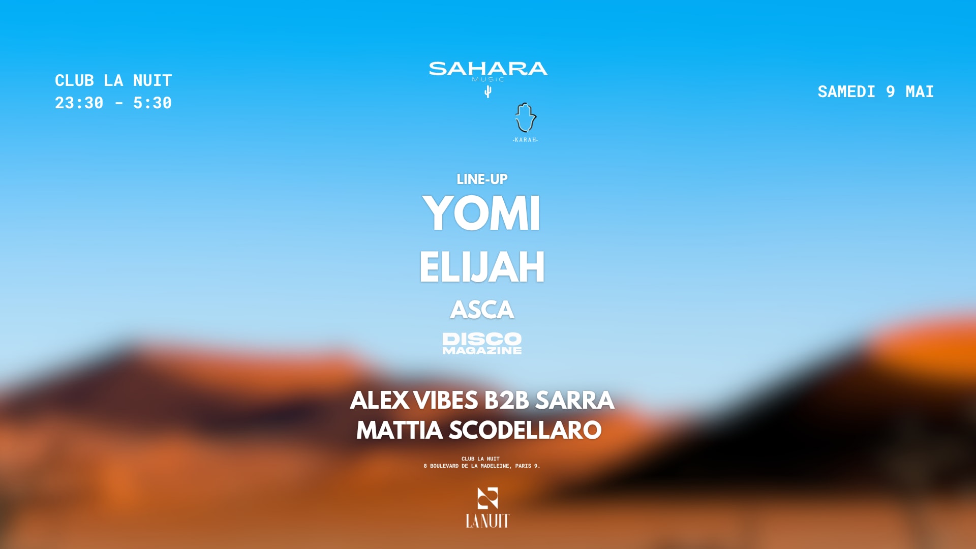 Sahara X Disco Magazine