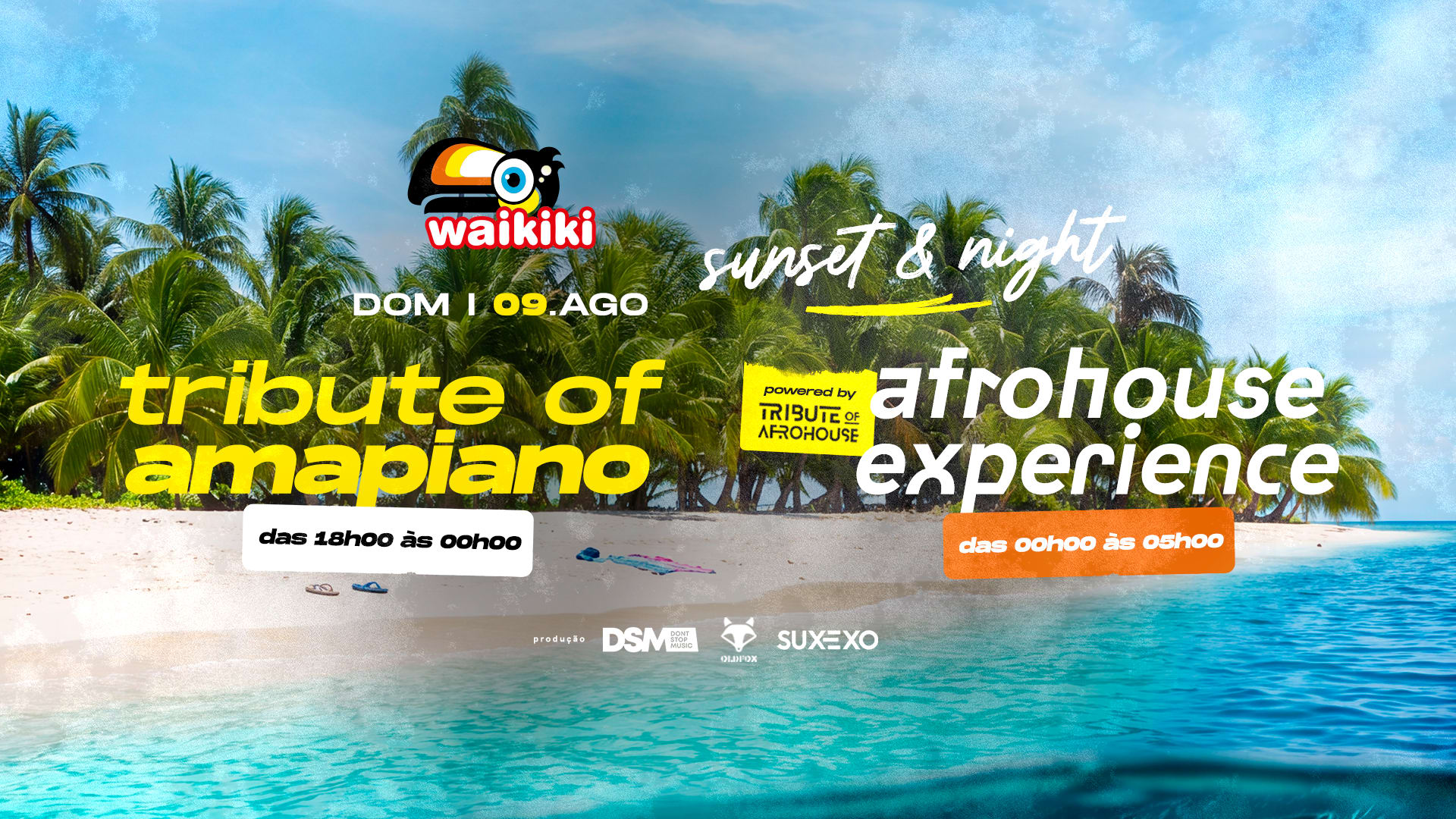Waikiki - Sunset & Night - Tribute Of Amapiano Of Afrohouse