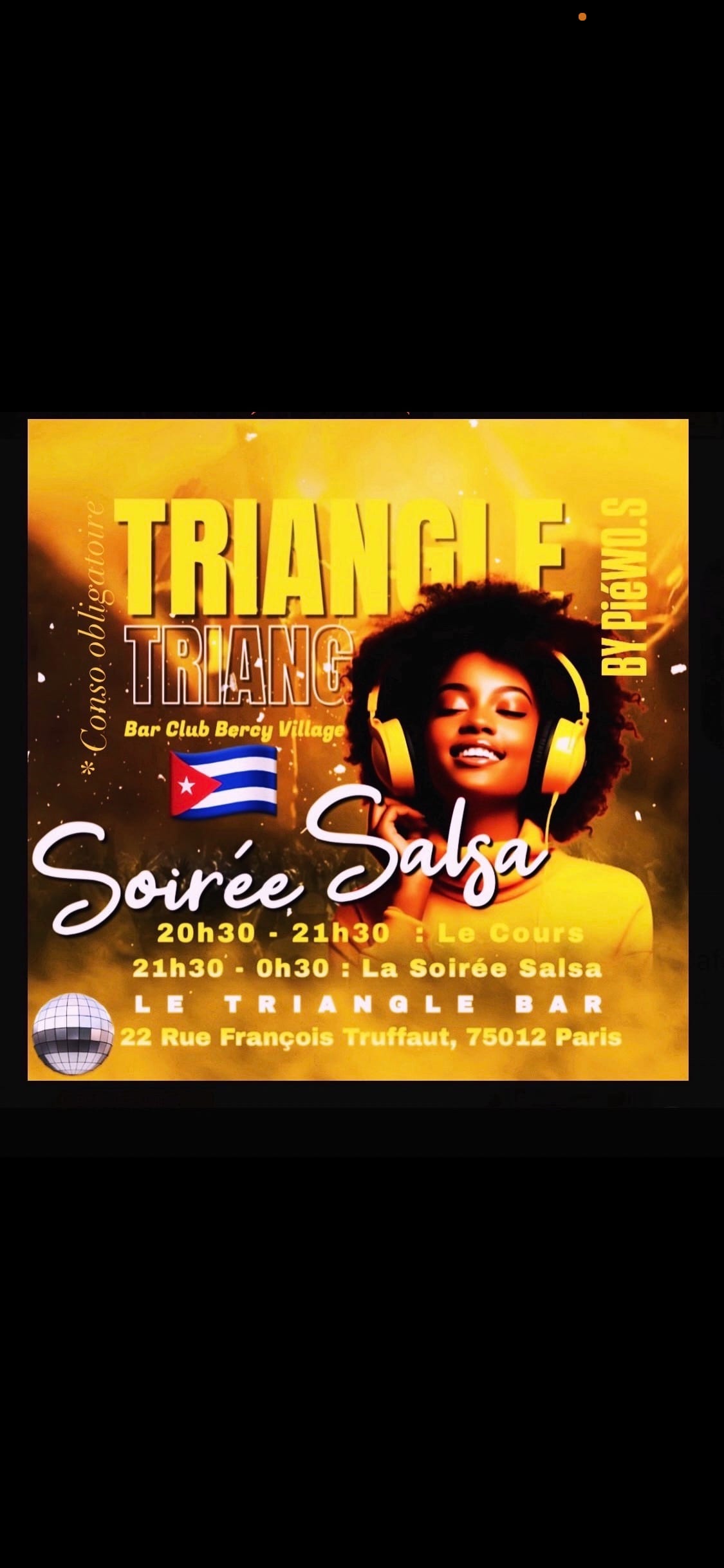 Samedi / Cours & Soirée Salsa Bercy Village Paris