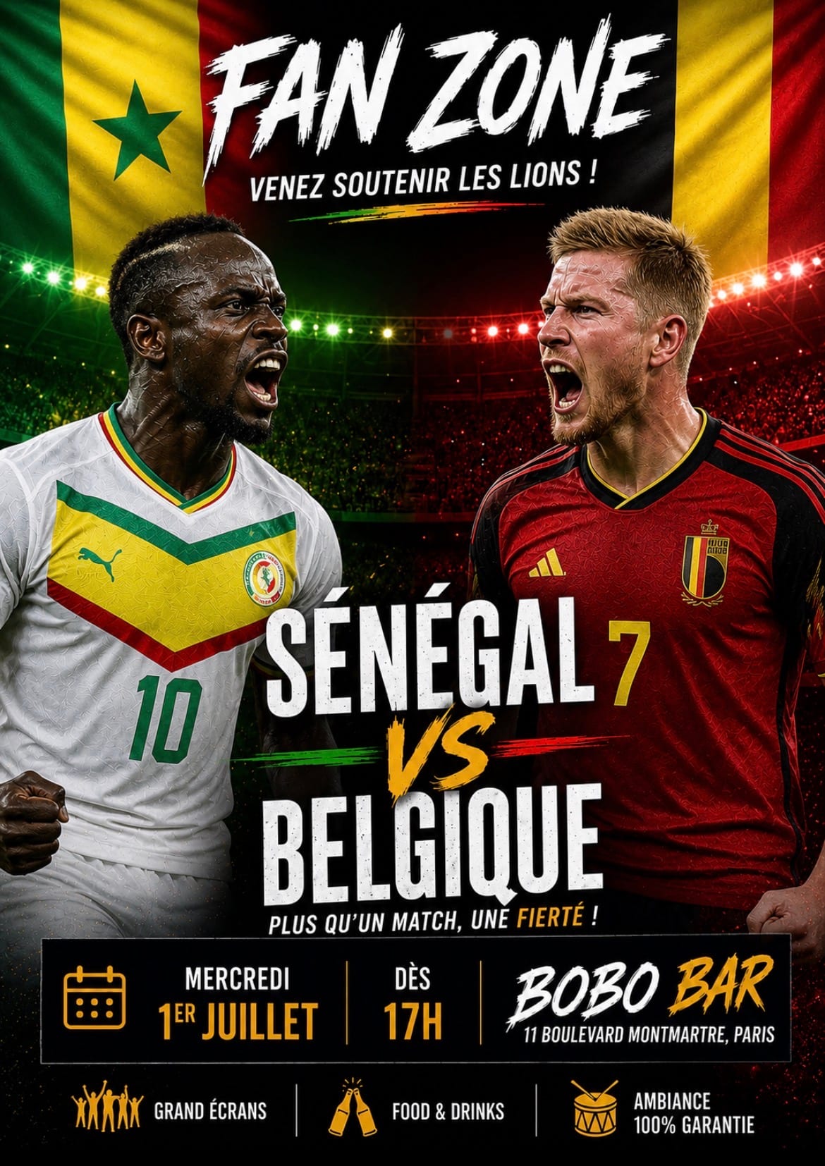 Afro Night | Fan Zone Sénégal Vs Belgique
