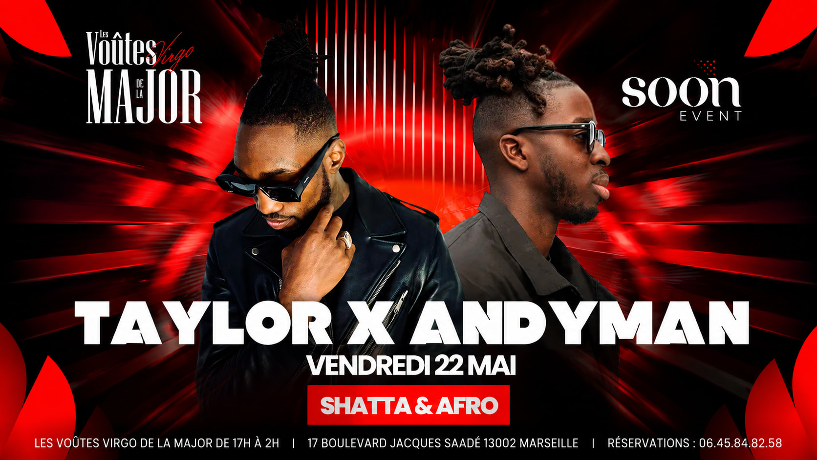 Andyman X Taylor - Afro & Shatta - Entrée Gratuite