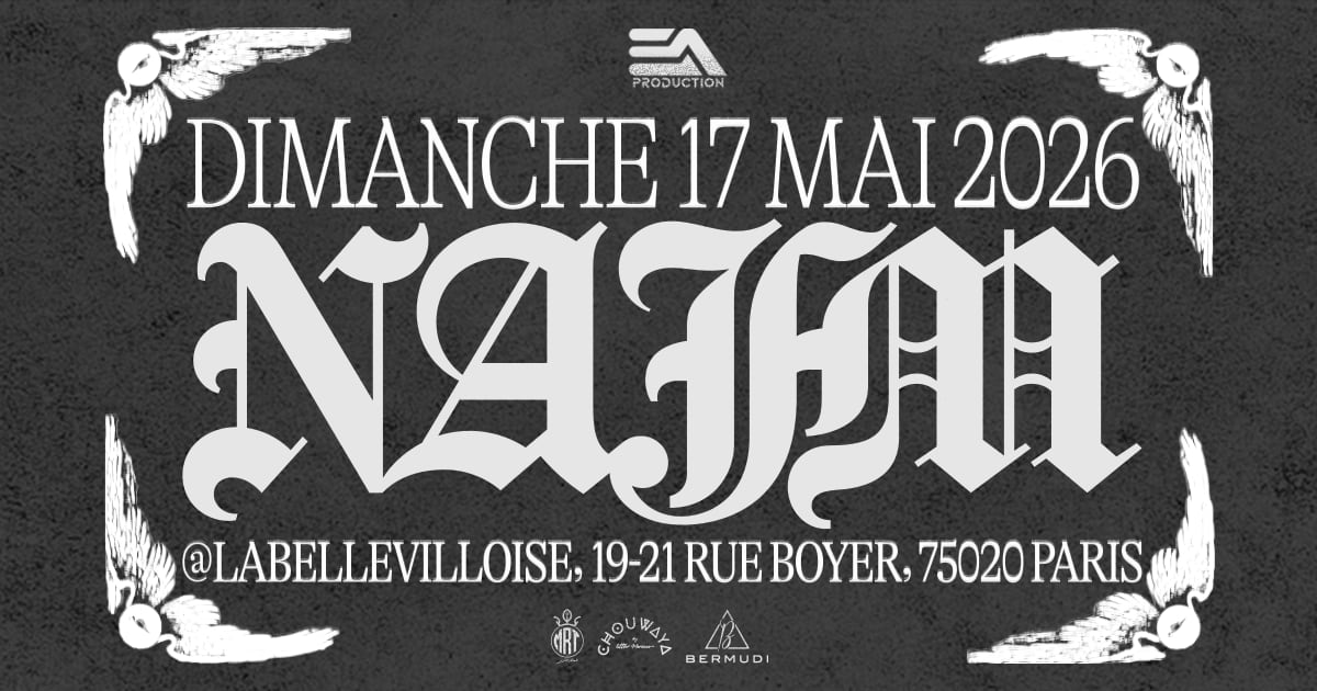 Najm En Concert À Paris Le 17 Mai 2026