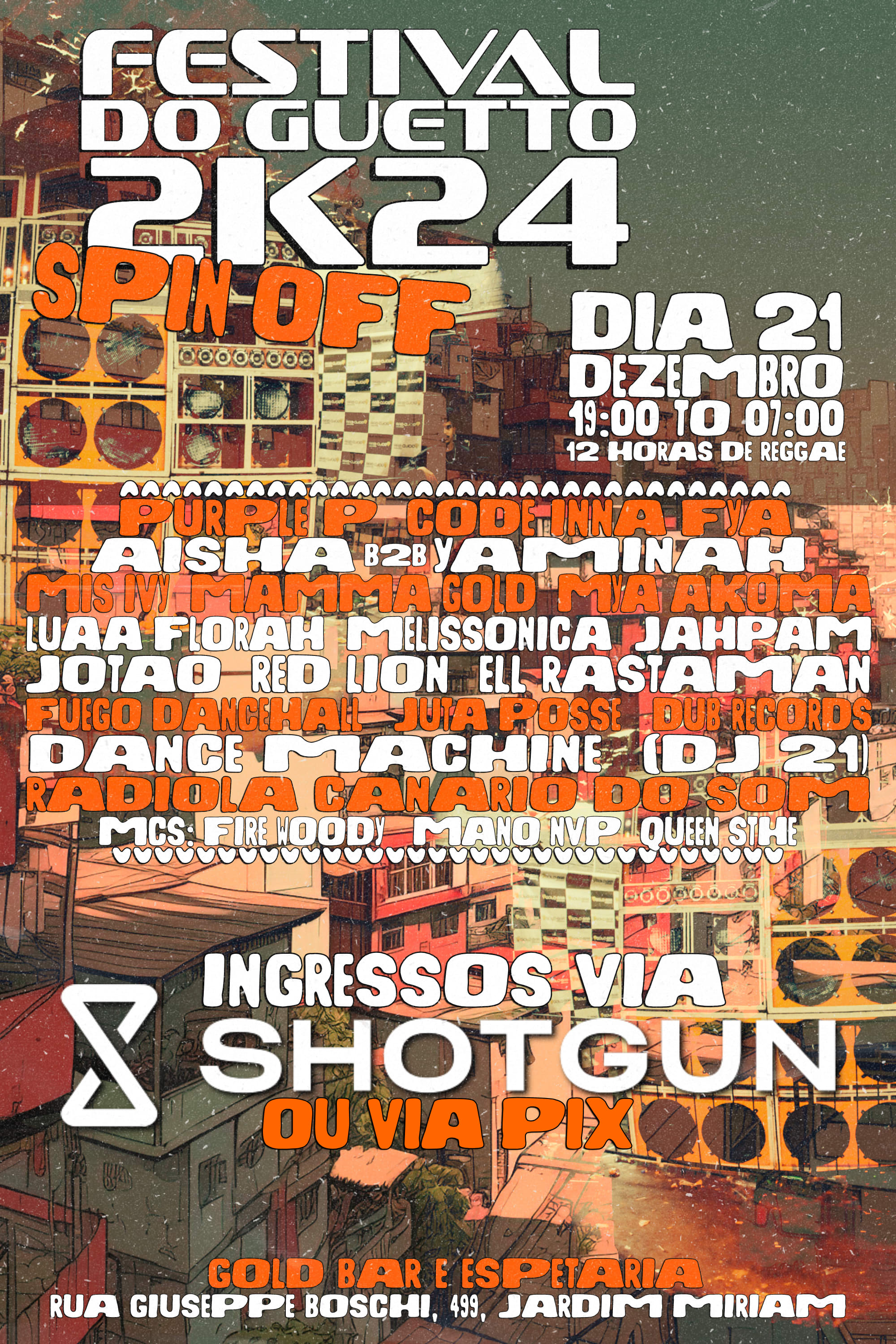 Festival Do Guetto 2k24: Spin Off - 12 Horas De Reggae
