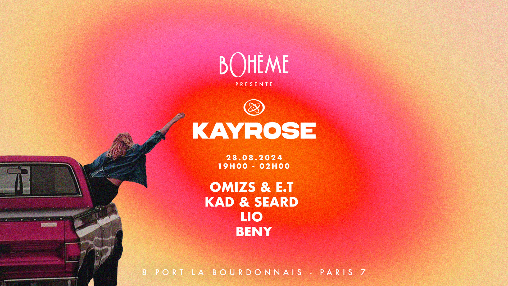 Bohème Paris Présente Kayrose - 28 Aout