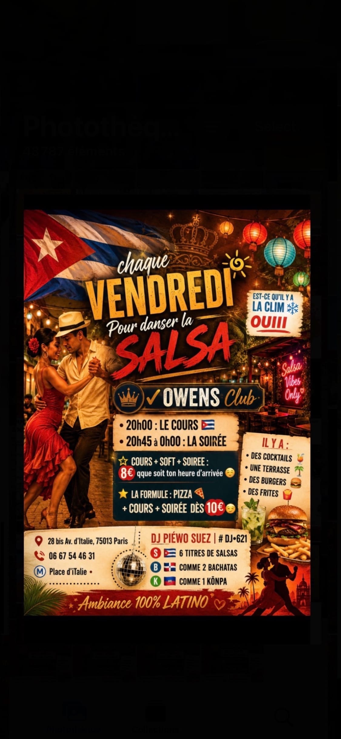 Vendredi / Cours & Soiree Salsa Paris