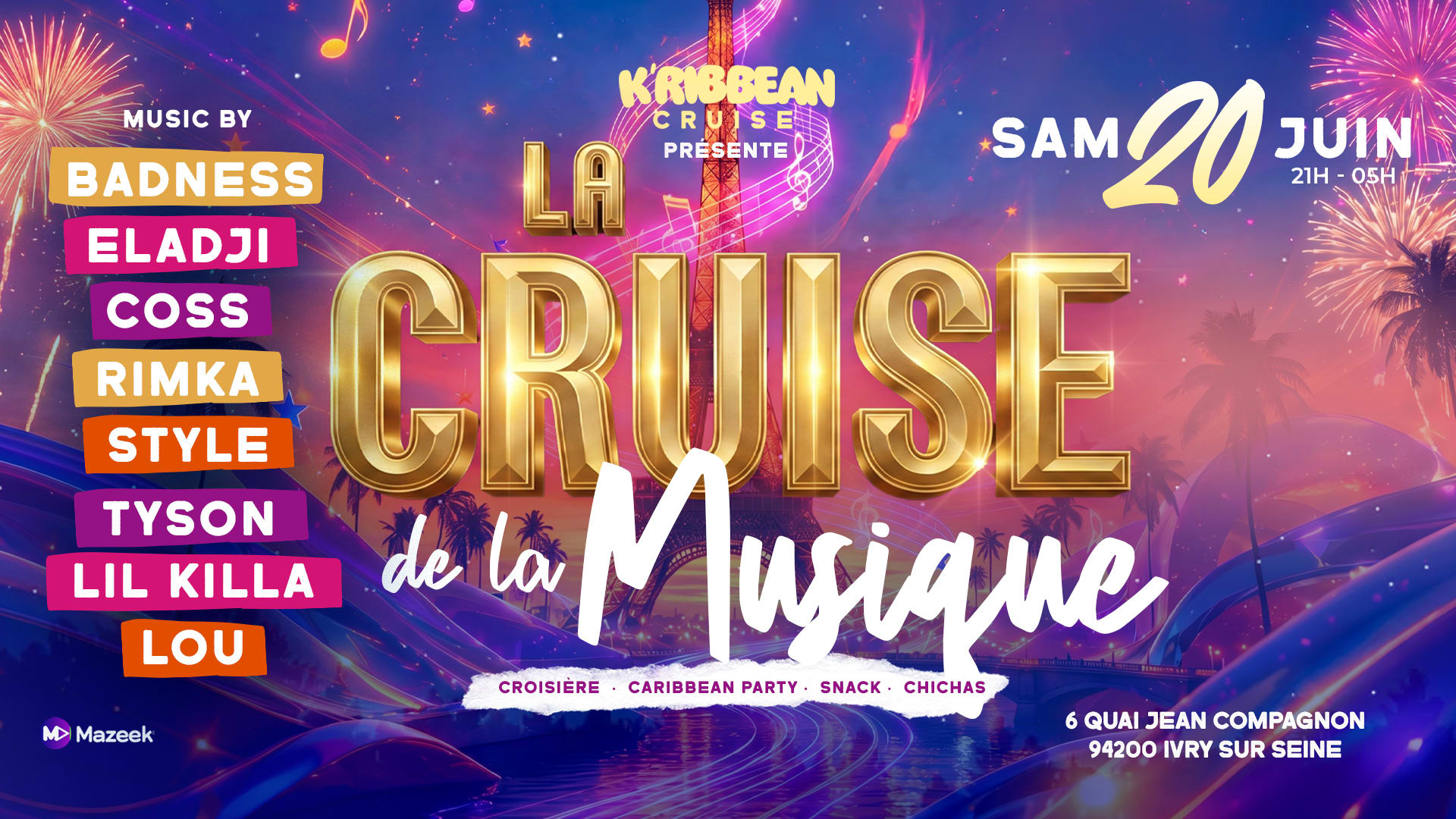 K’Ribbean Cruise | Croisière| Rooftop| Terrasse