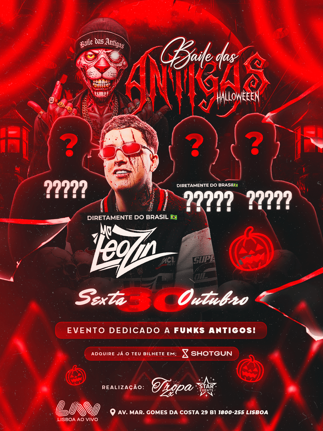 Halloween Baile Das Antigas