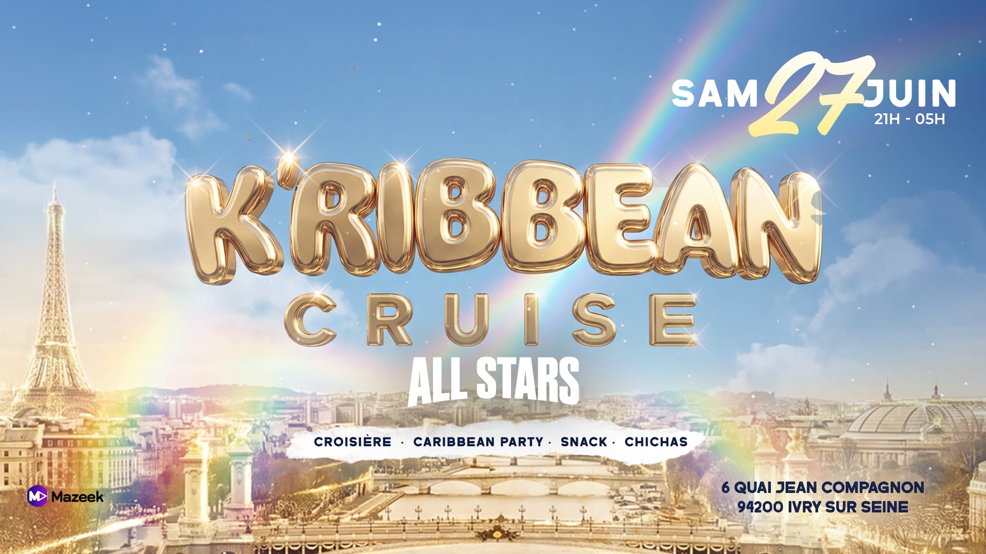 K’Ribbean Cruise | Croisière| Rooftop| Terrasse