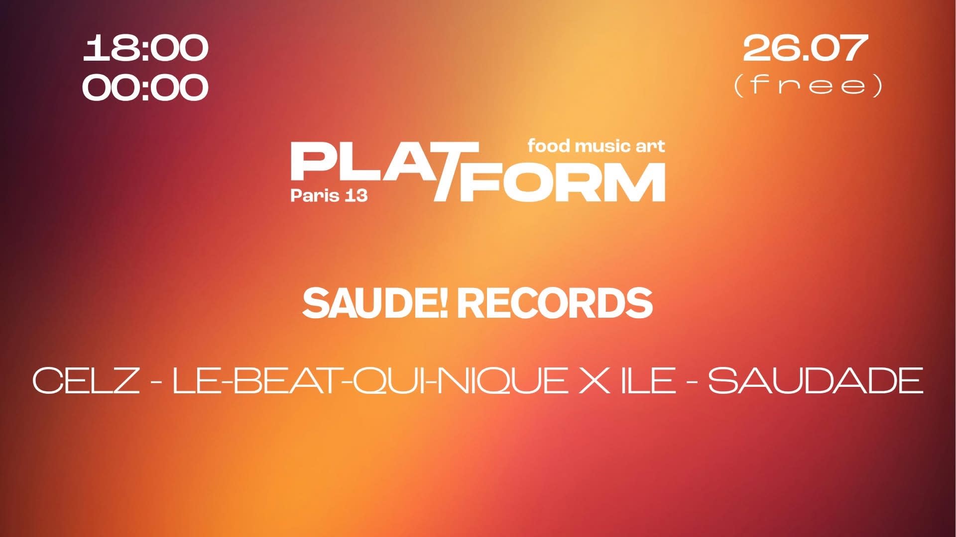 Saude! Records • Celz X Le-Beat-Qui-Nique X Ile X Saudade