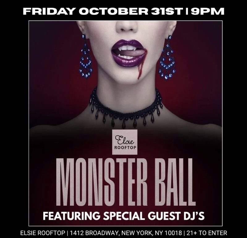 Elsie Rooftop Halloween Night Party 2025